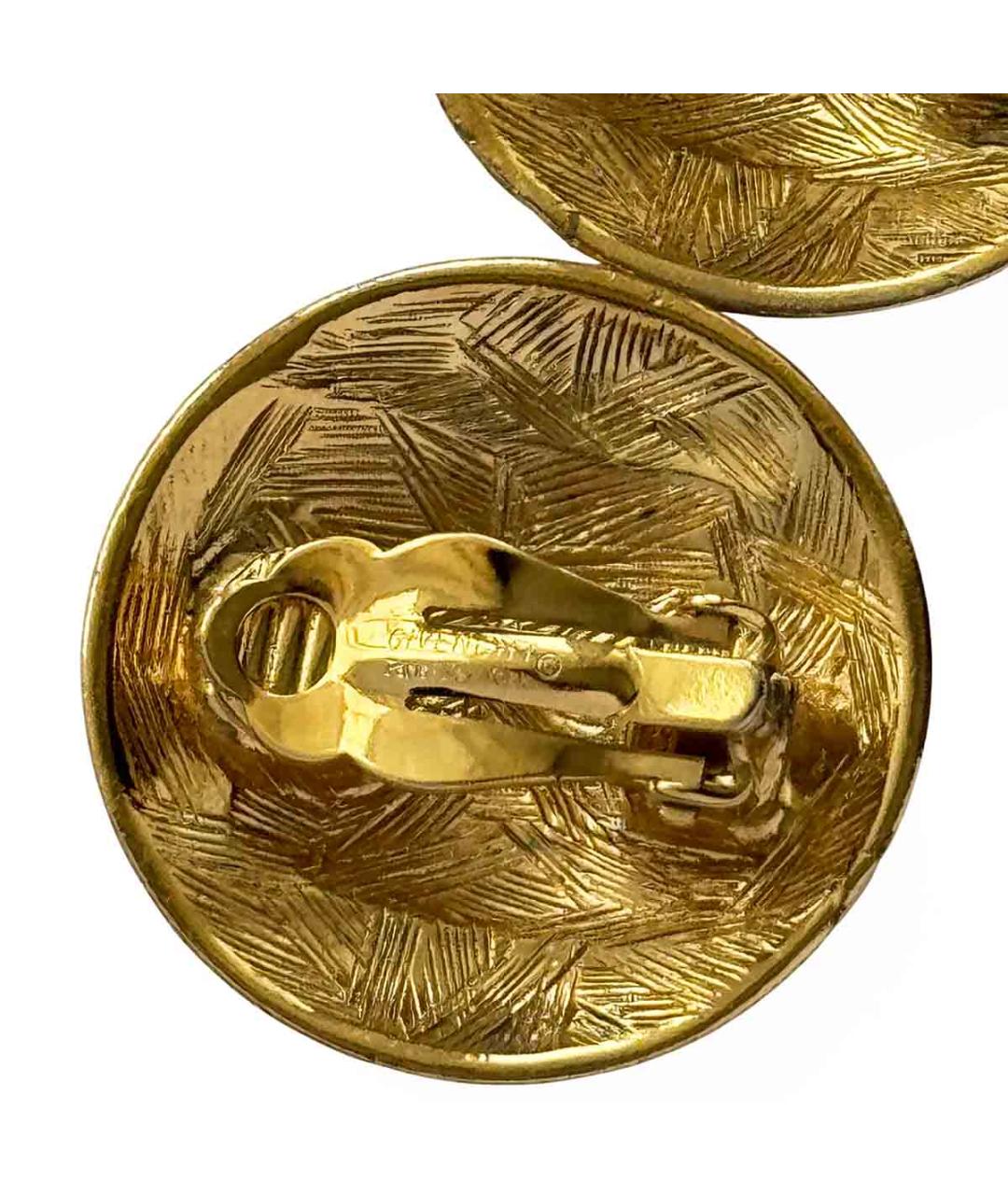 GIVENCHY Золотые позолоченные клипсы, фото 2