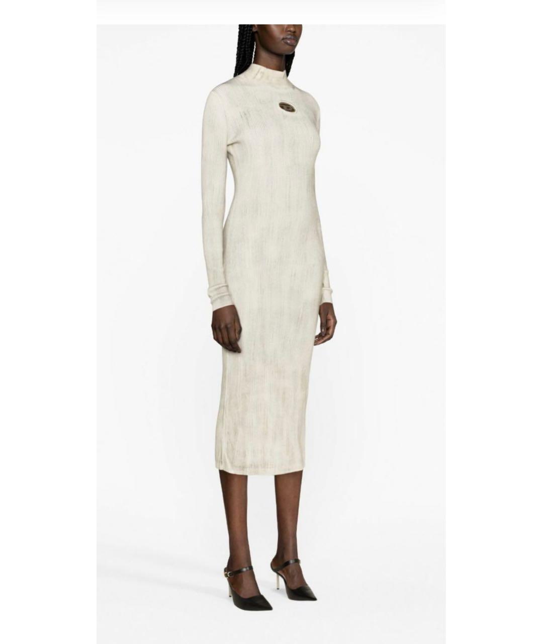 DIESEL Бежевое повседневное платье, фото 3