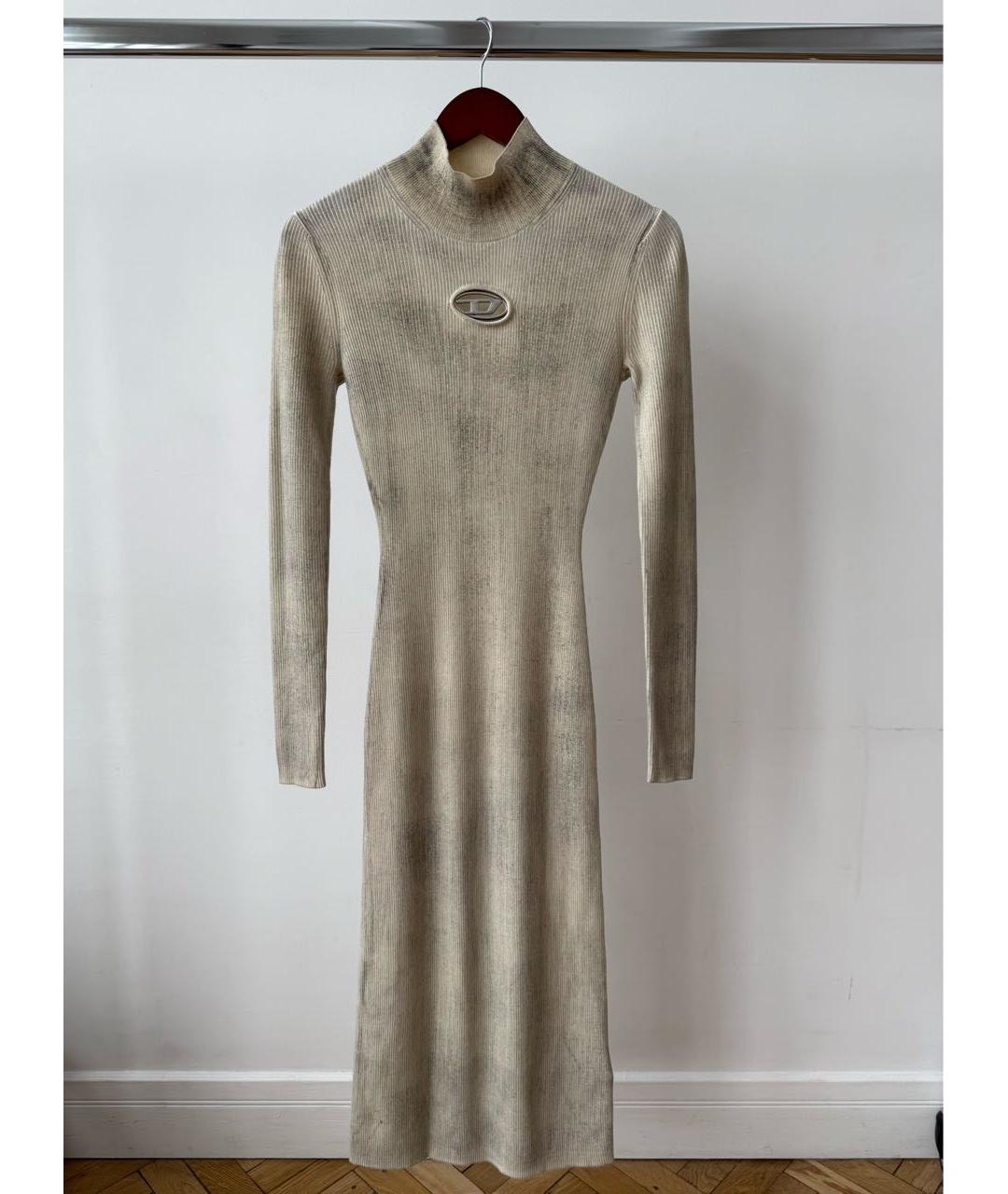 DIESEL Бежевое повседневное платье, фото 2