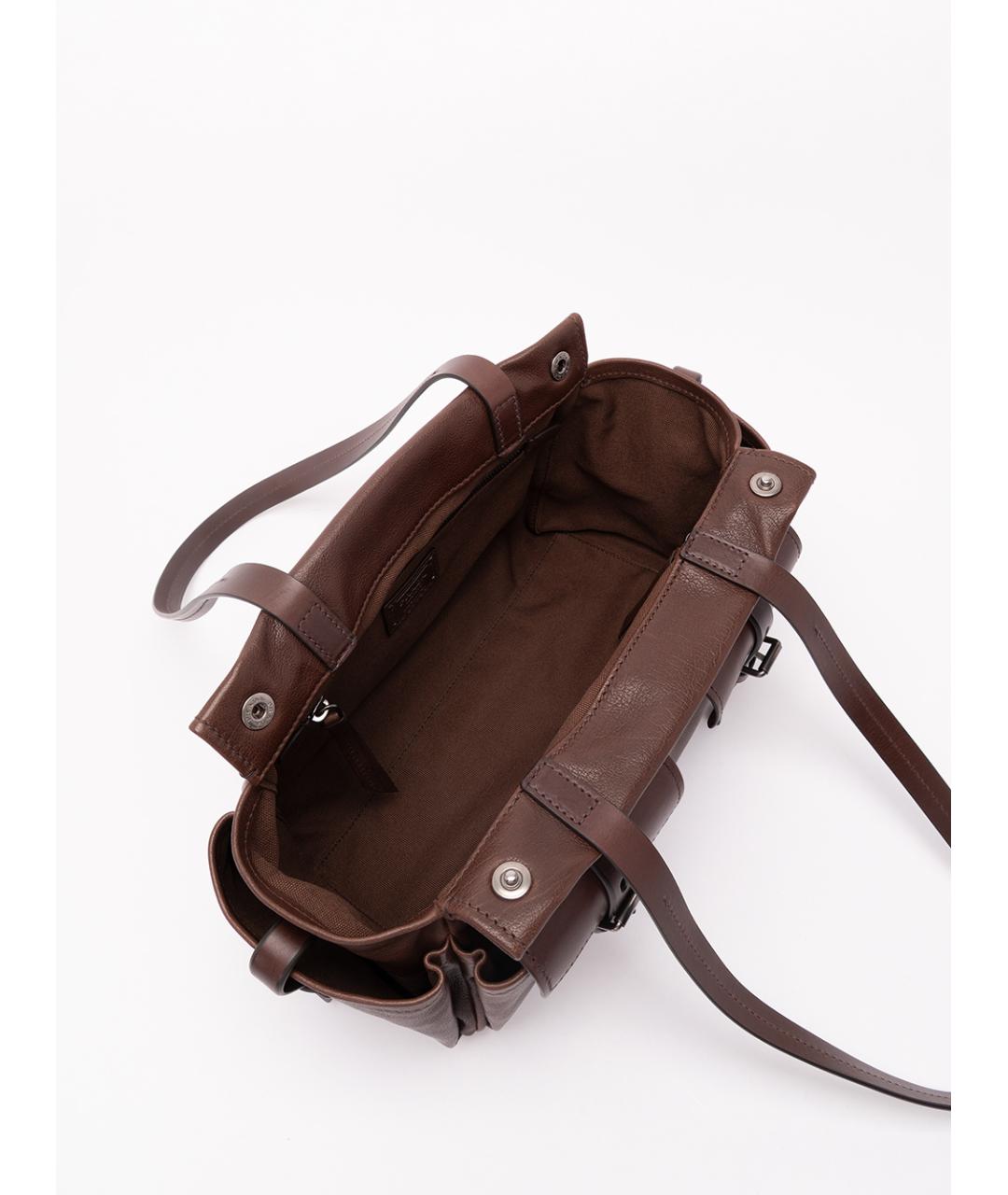 PRADA Коричневая кожаная сумка через плечо, фото 6