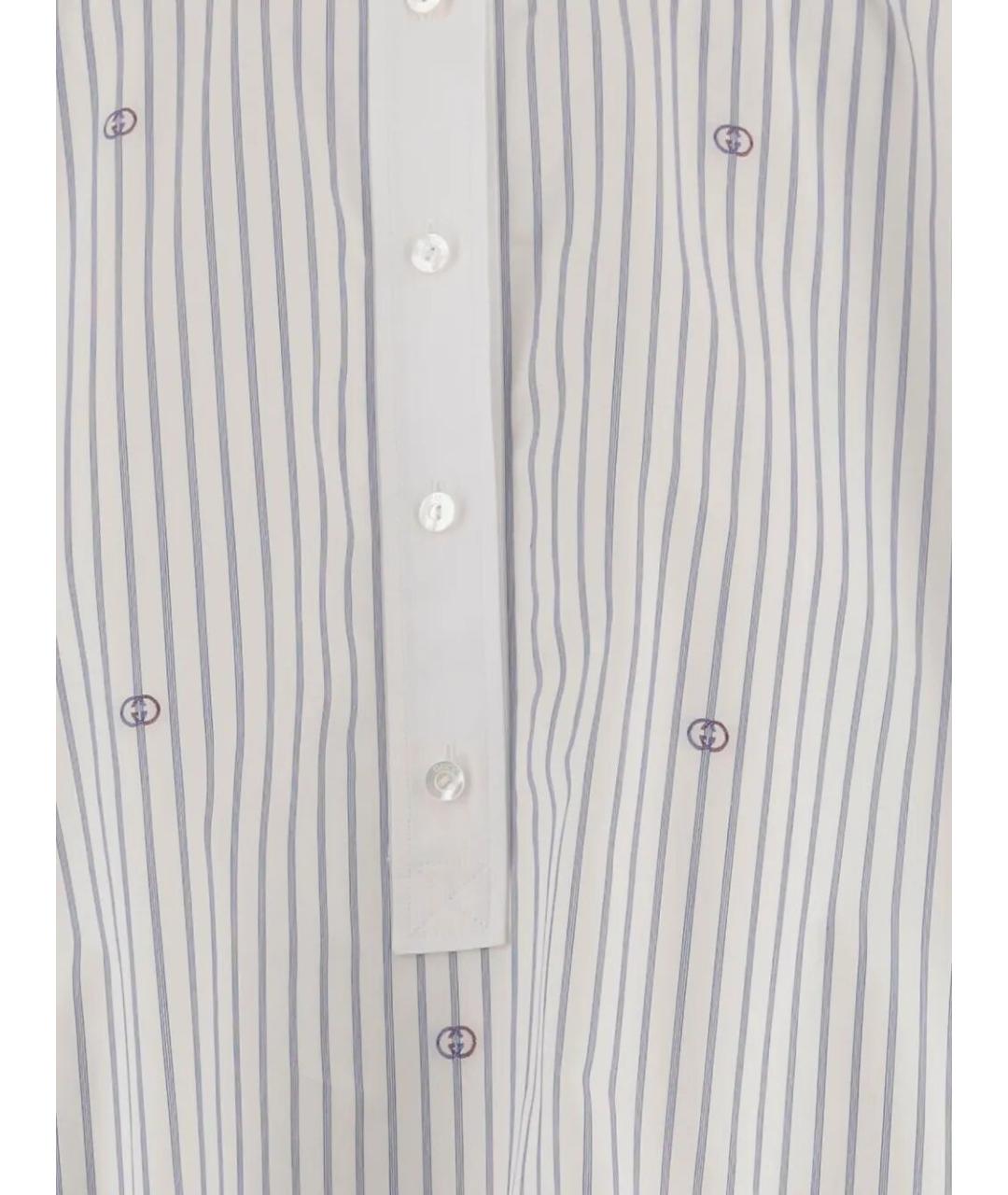 GUCCI Синяя хлопковая блузы, фото 3