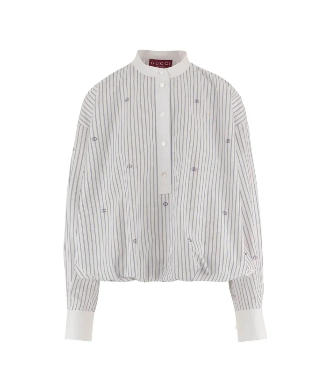 GUCCI Синяя хлопковая блузы, фото 1