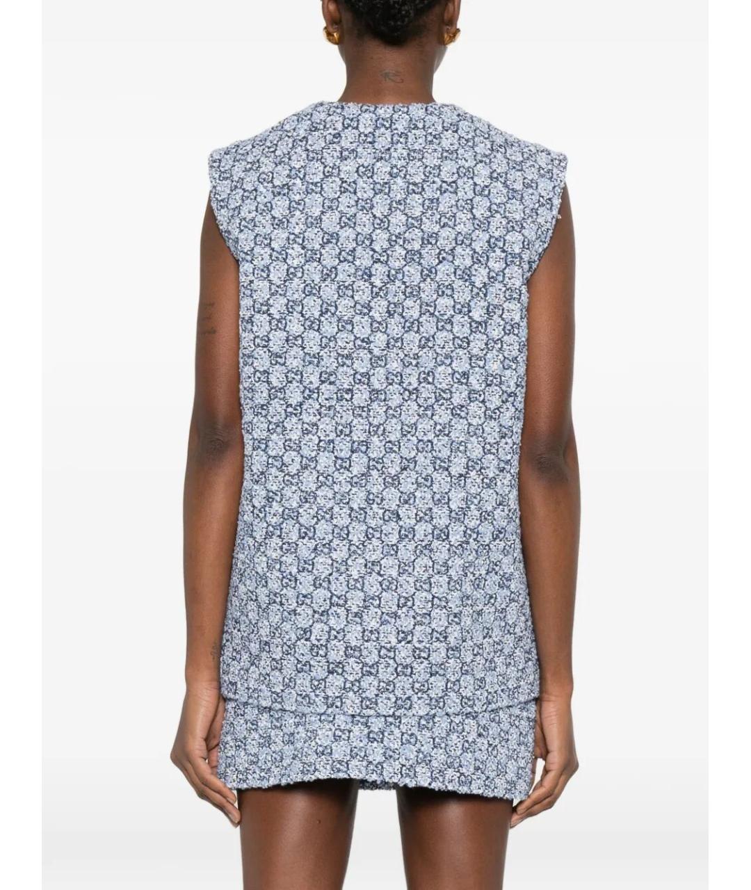 GUCCI Синий хлопковый жилет, фото 4