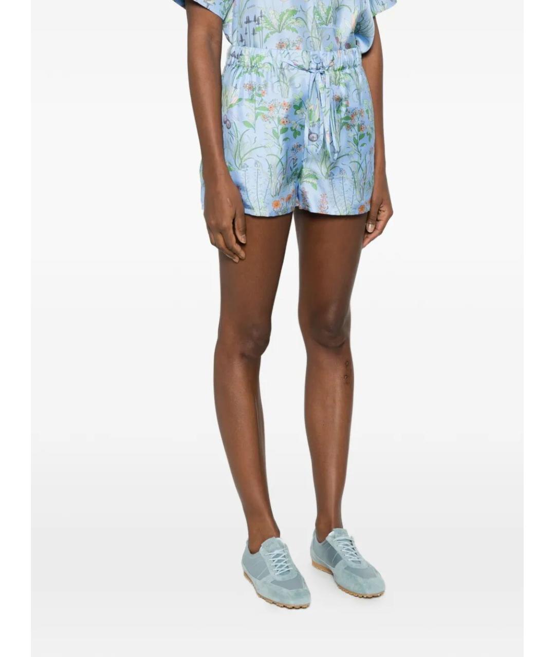 GUCCI Мульти шелковые шорты, фото 5