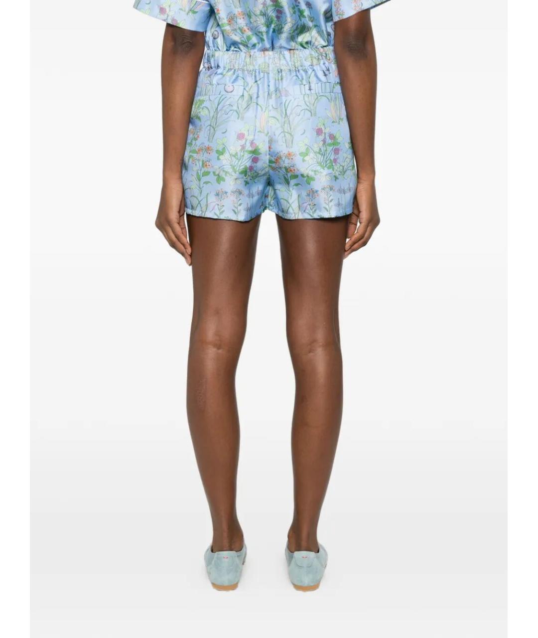 GUCCI Мульти шелковые шорты, фото 4