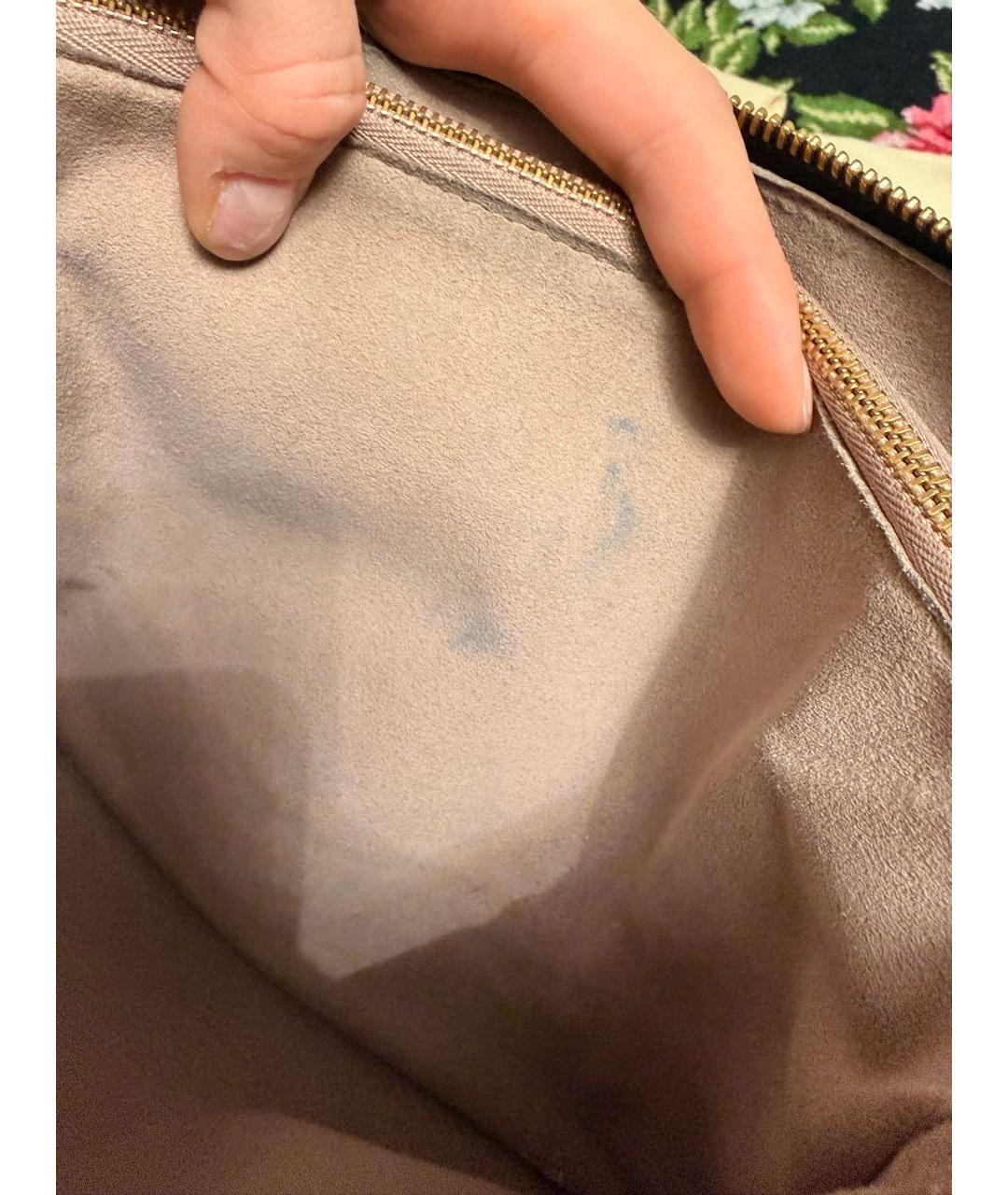 LOUIS VUITTON Черная кожаная сумка через плечо, фото 6