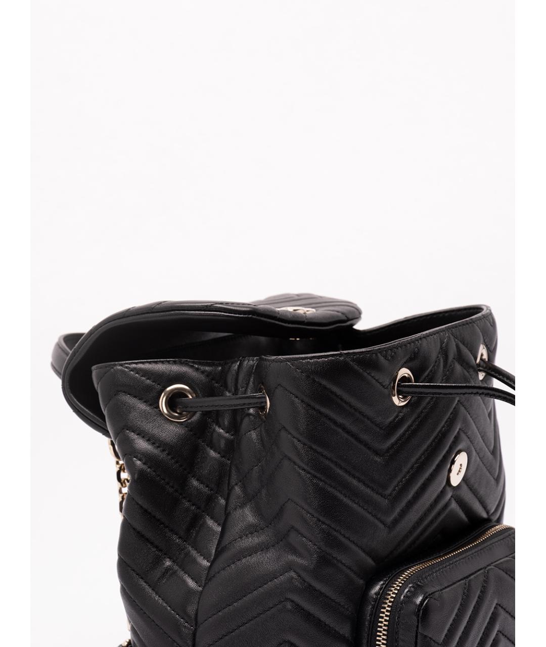 GUCCI Черный кожаный рюкзак, фото 6