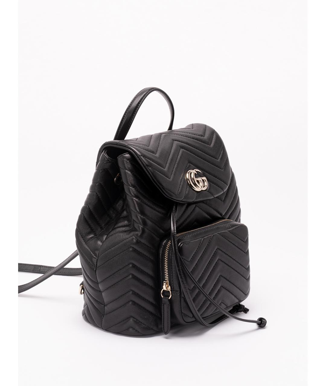 GUCCI Черный кожаный рюкзак, фото 3