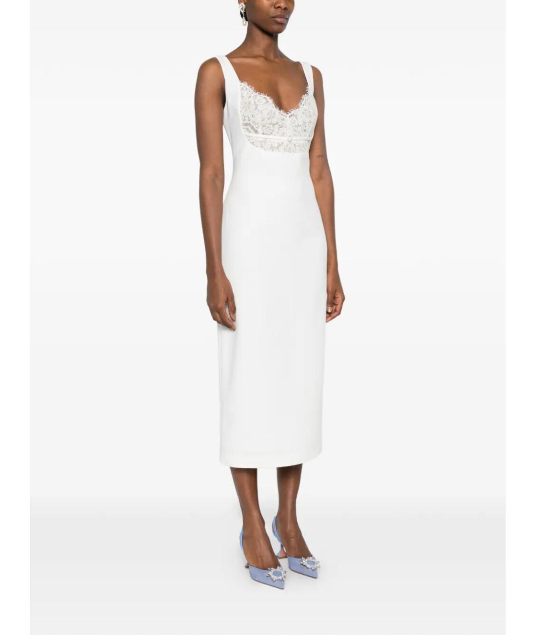 NISSA Белое полиэстеровое повседневное платье, фото 2