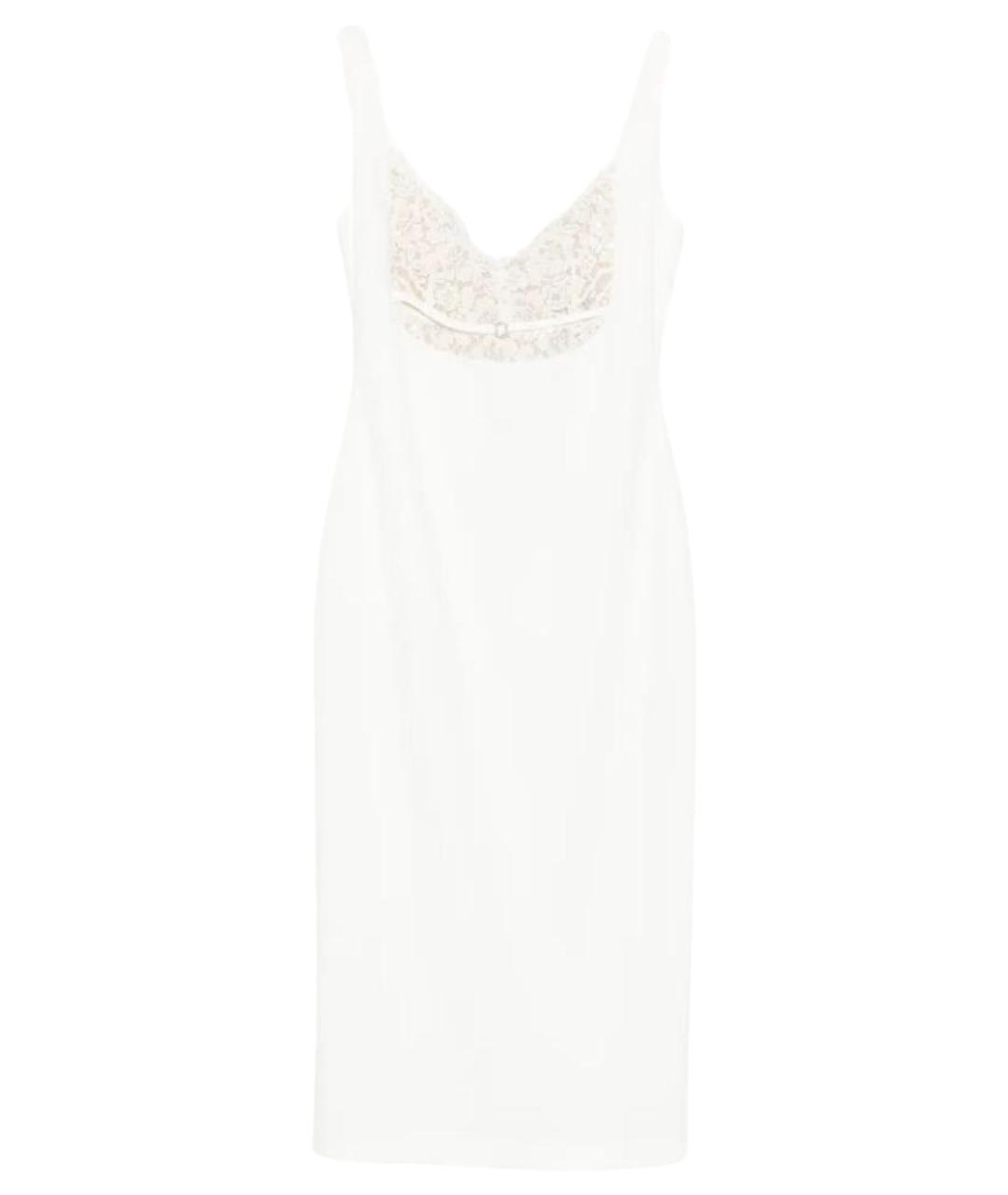 NISSA Белое полиэстеровое повседневное платье, фото 1