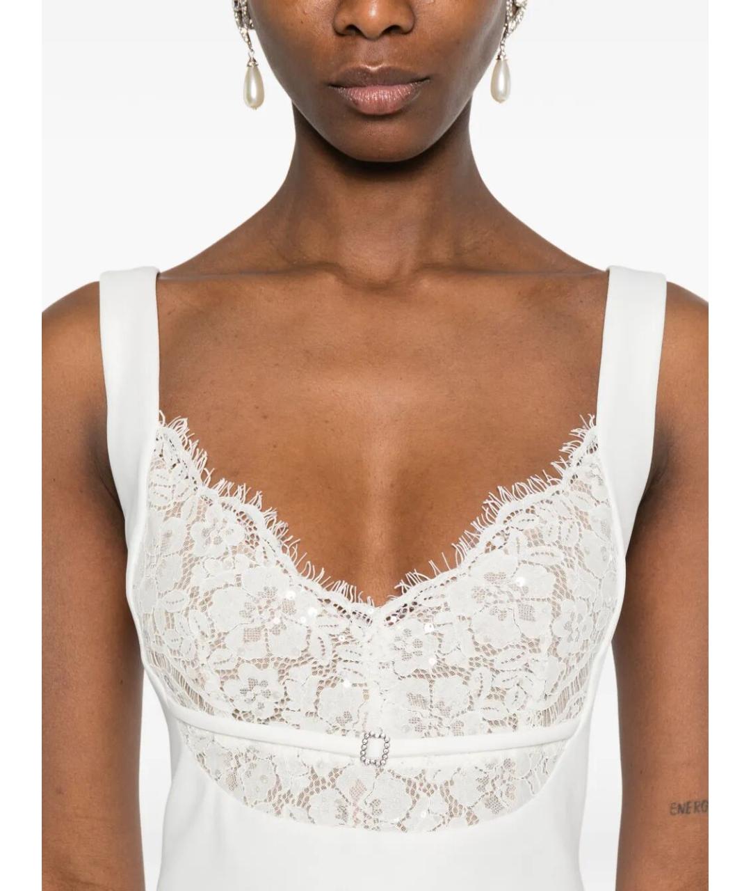 NISSA Белое полиэстеровое повседневное платье, фото 3