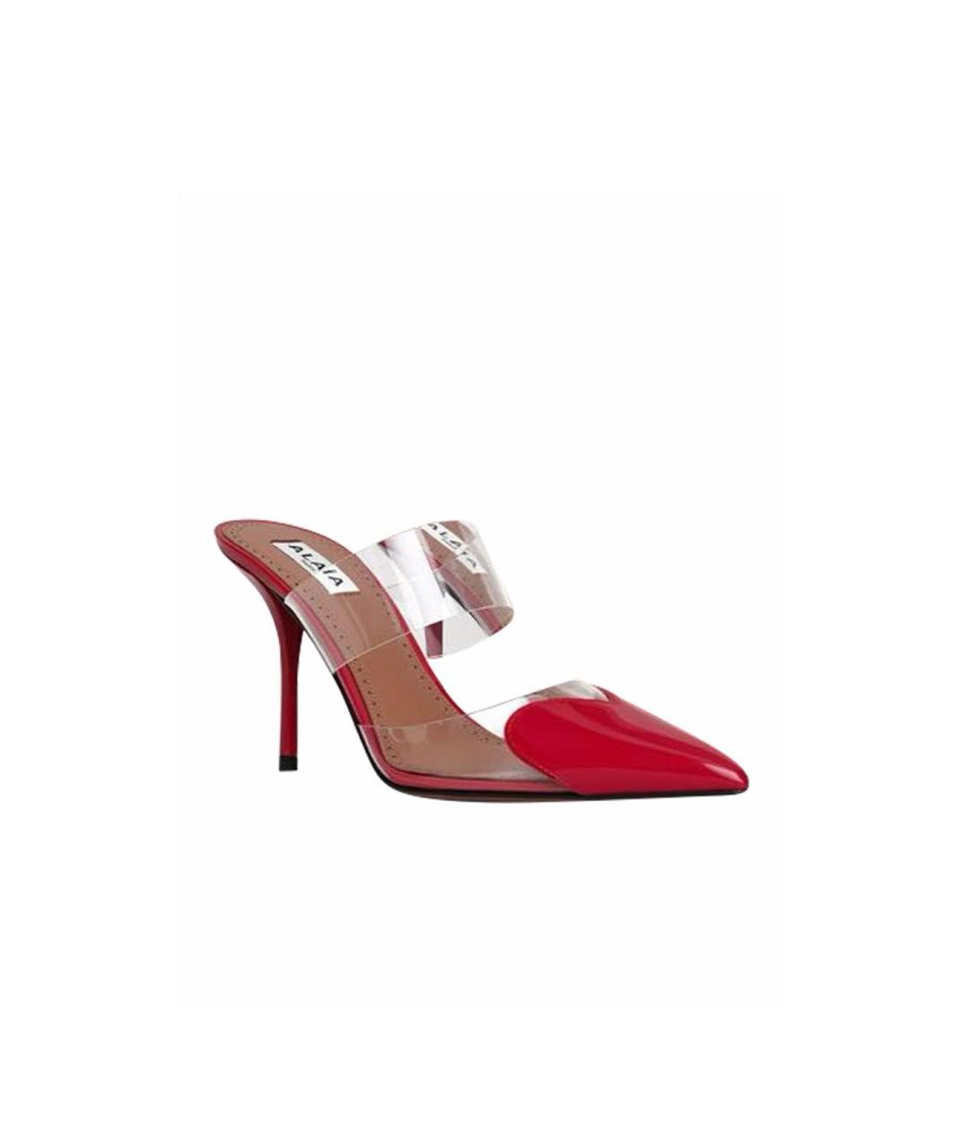 ALAIA Красные кожаные туфли, фото 9