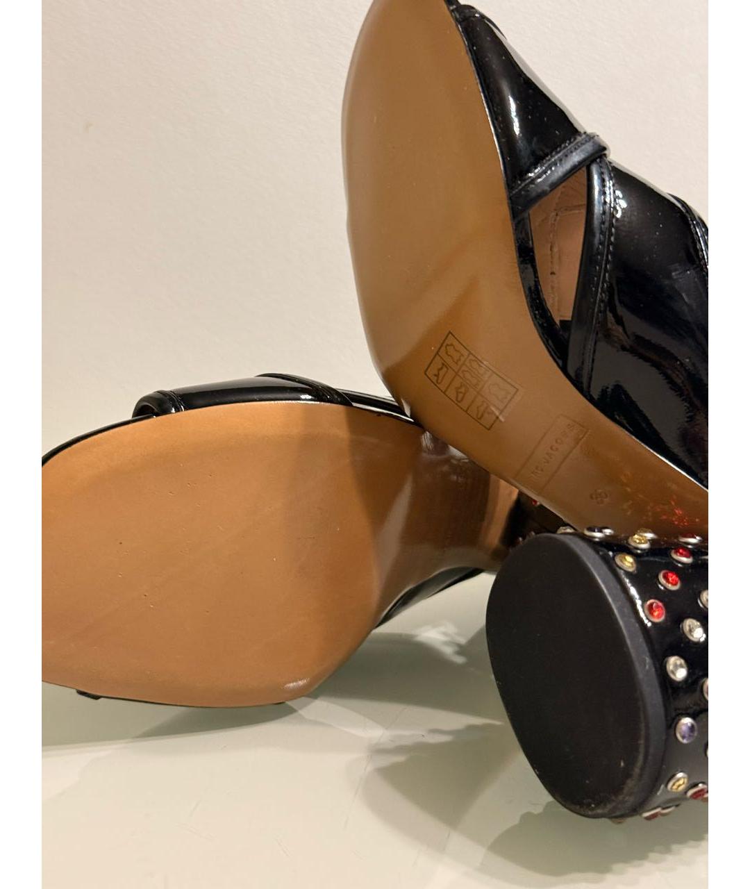 MARC JACOBS Черные мюли из лакированной кожи, фото 5