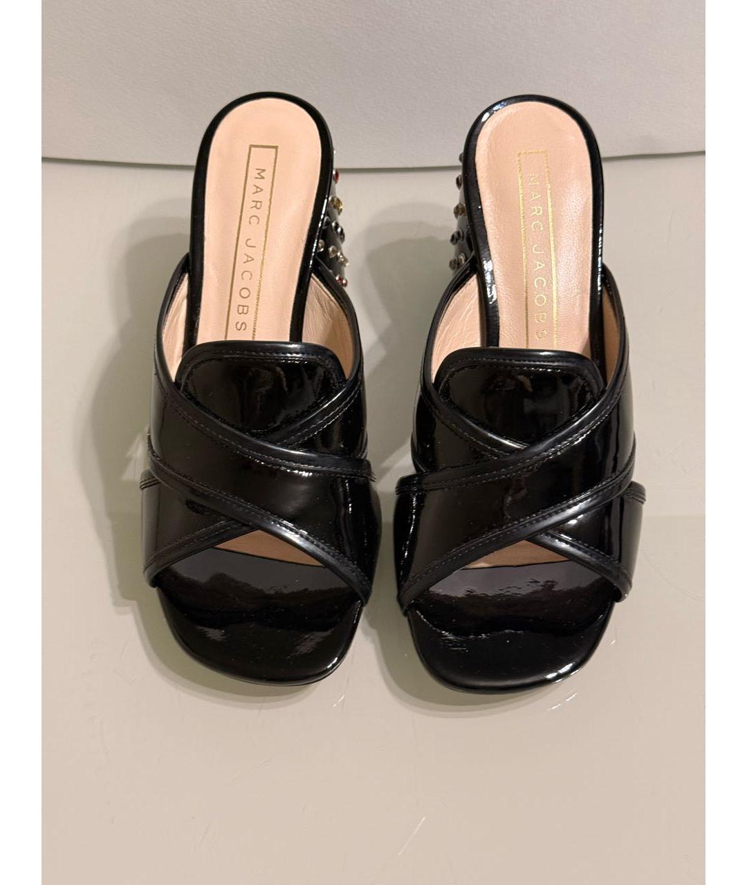 MARC JACOBS Черные мюли из лакированной кожи, фото 2