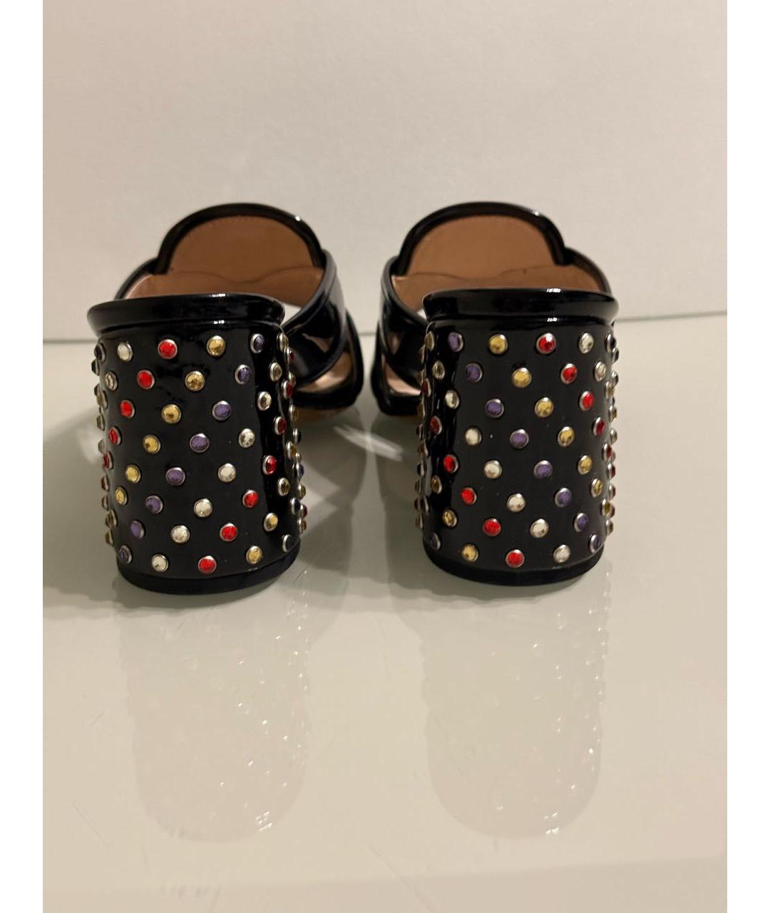 MARC JACOBS Черные мюли из лакированной кожи, фото 4