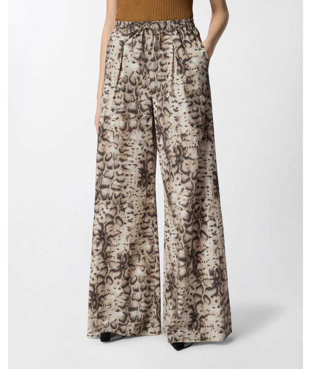 PINKO Мульти хлопковые брюки широкие, фото 3