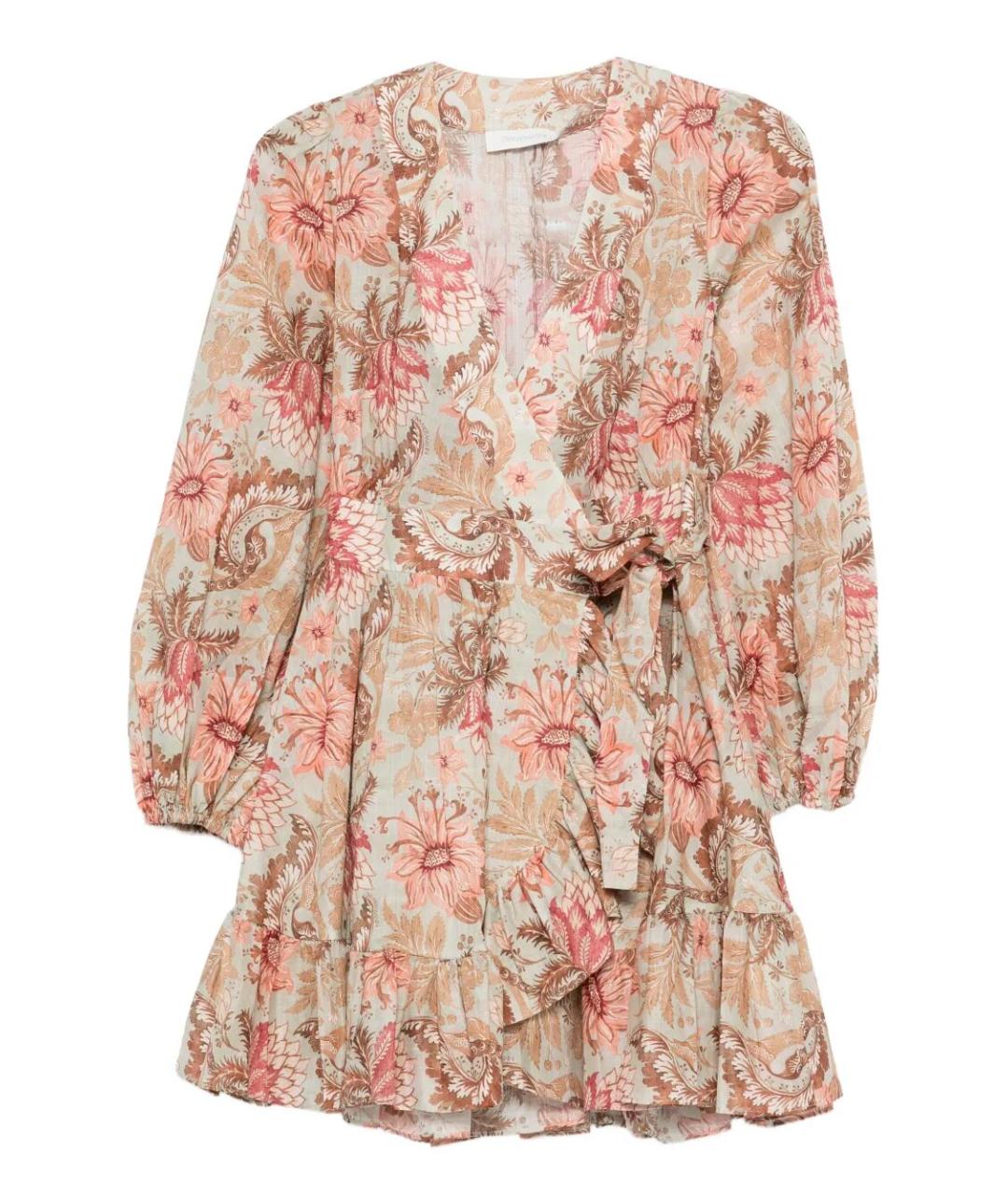 ZIMMERMANN Мульти хлопковое повседневное платье, фото 1