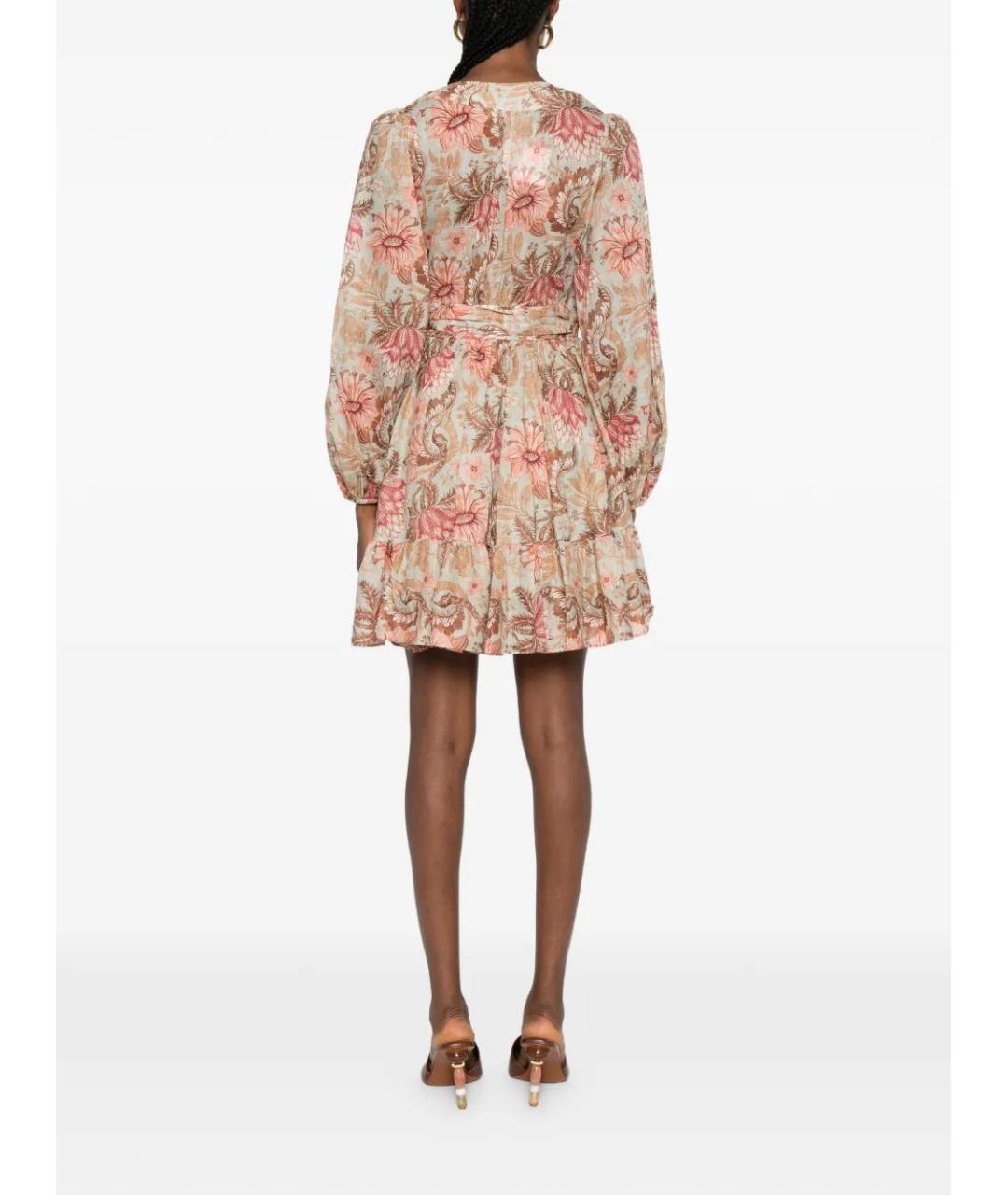 ZIMMERMANN Мульти хлопковое повседневное платье, фото 3