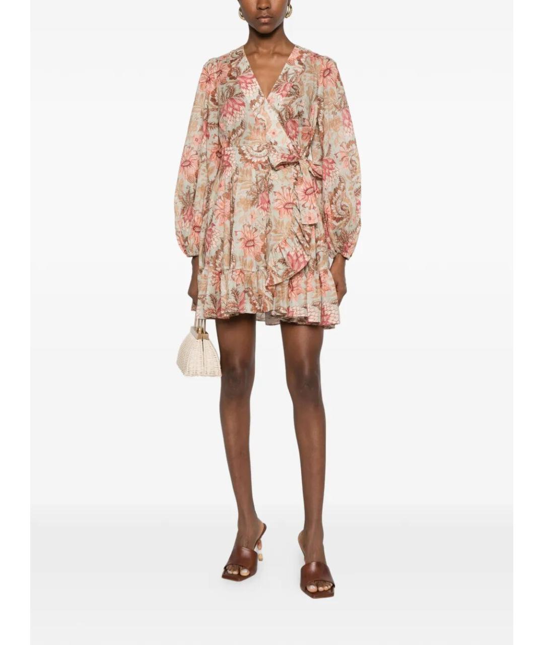 ZIMMERMANN Мульти хлопковое повседневное платье, фото 2