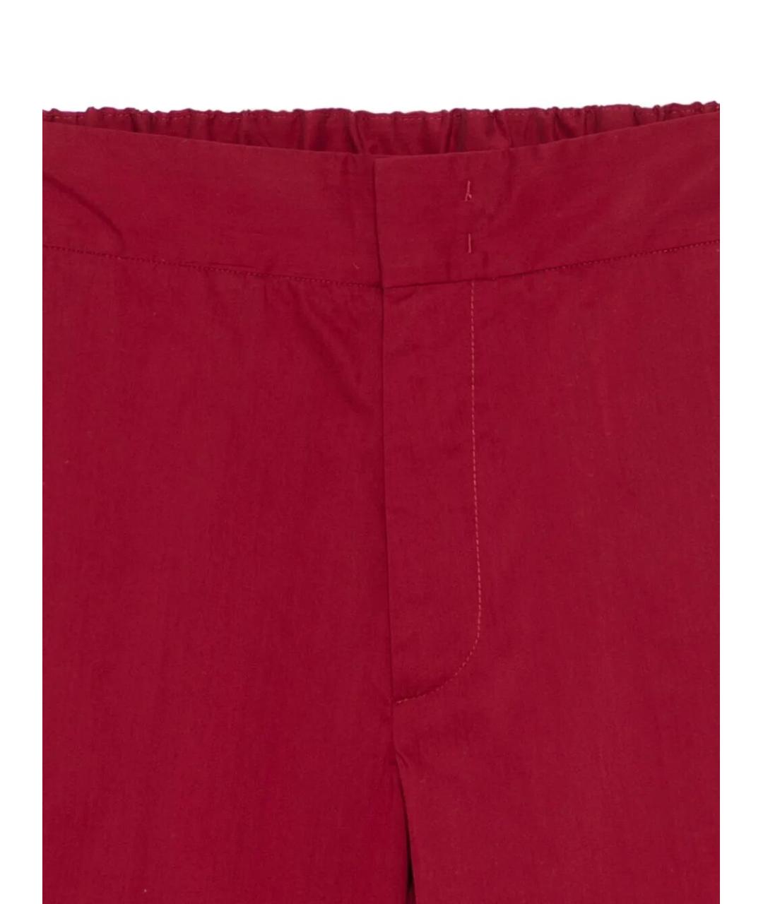 Sa Su Phi Бордовые хлопковые брюки широкие, фото 3