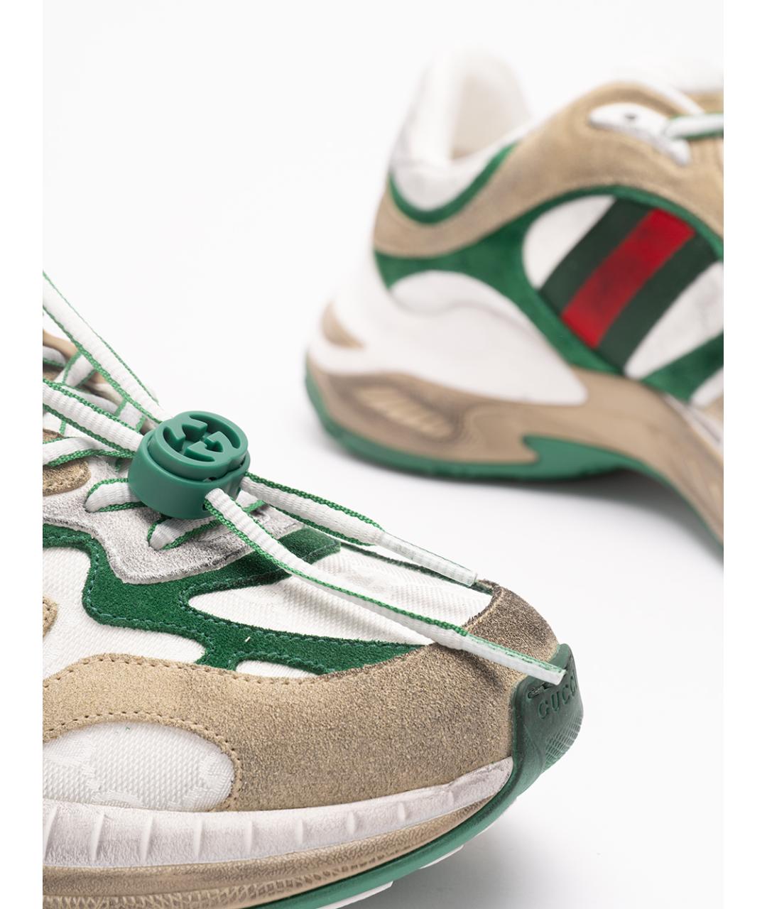 GUCCI Мульти замшевые низкие кроссовки / кеды, фото 5