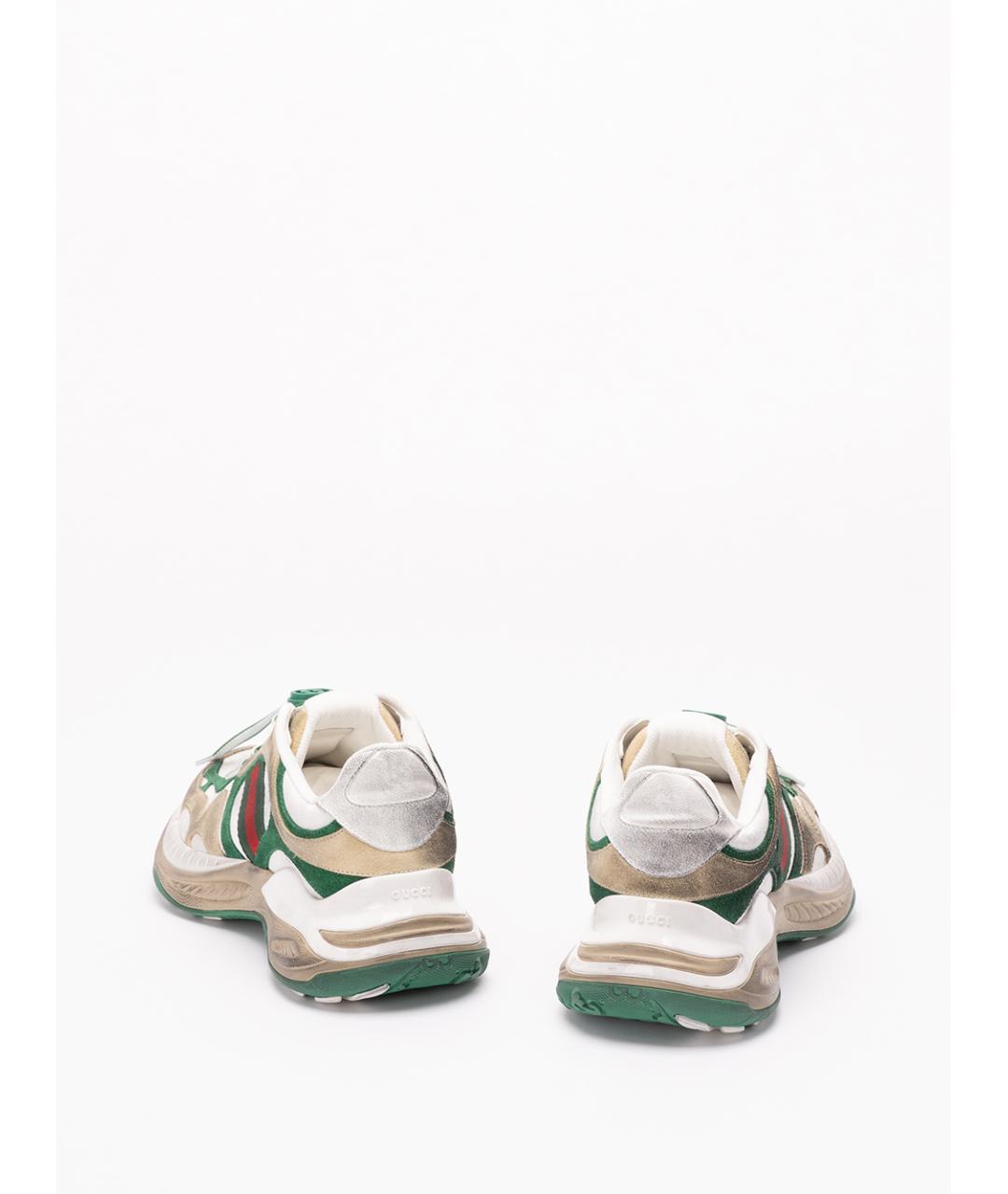 GUCCI Мульти замшевые низкие кроссовки / кеды, фото 3