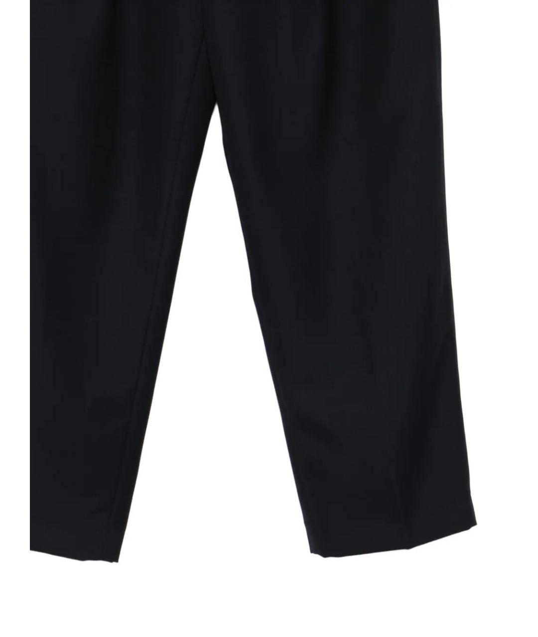 NINE IN THE MORNING Темно-синие шерстяные повседневные брюки, фото 3