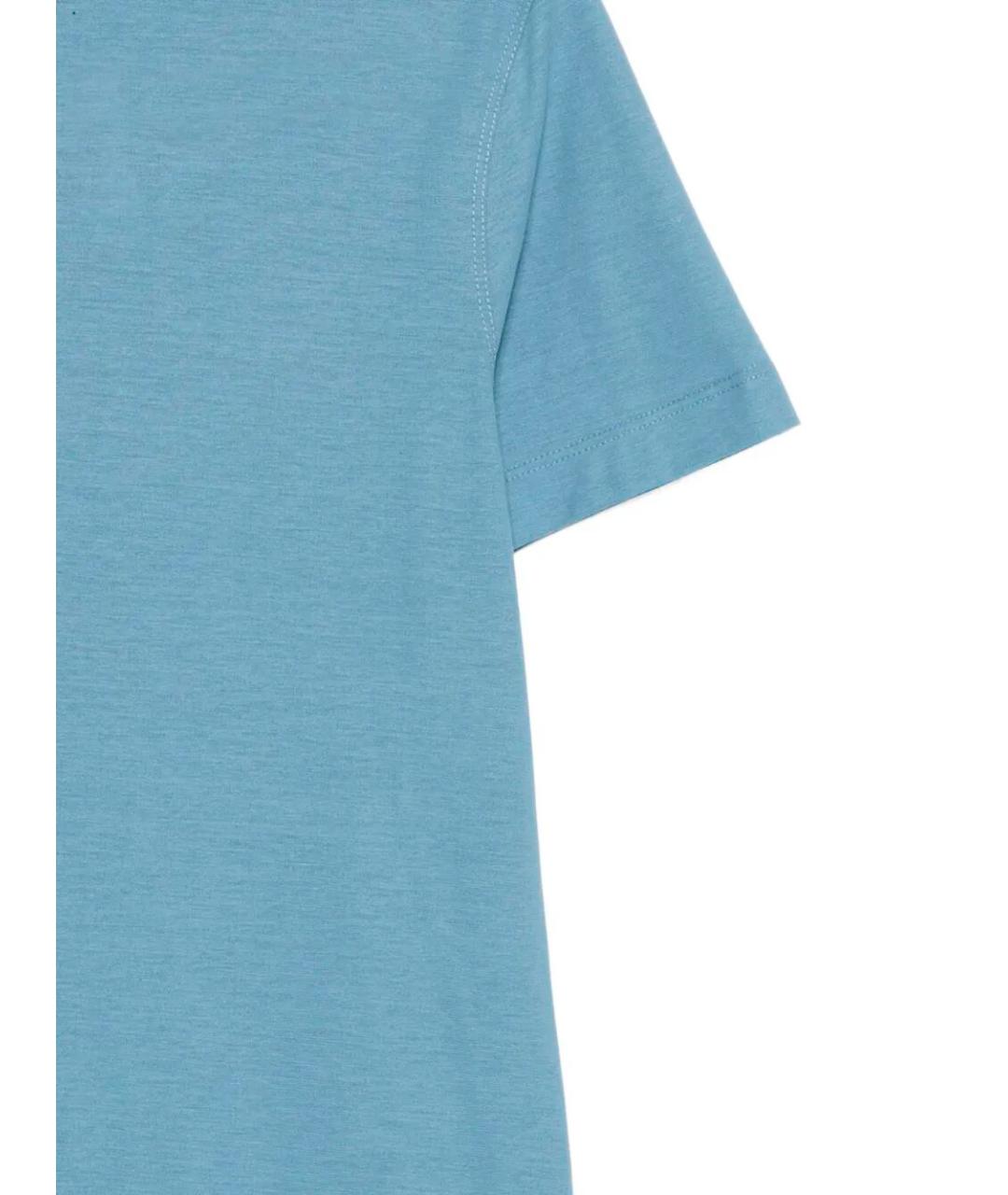 KIRED Голубая хлопковая футболка, фото 3