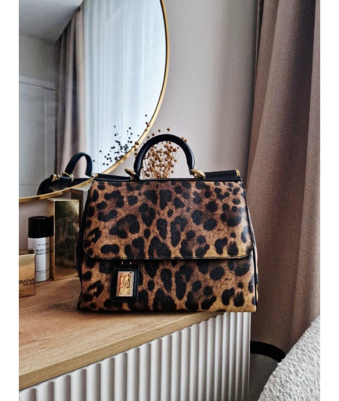 DOLCE&GABBANA Мульти кожаная сумка с короткими ручками, фото 9