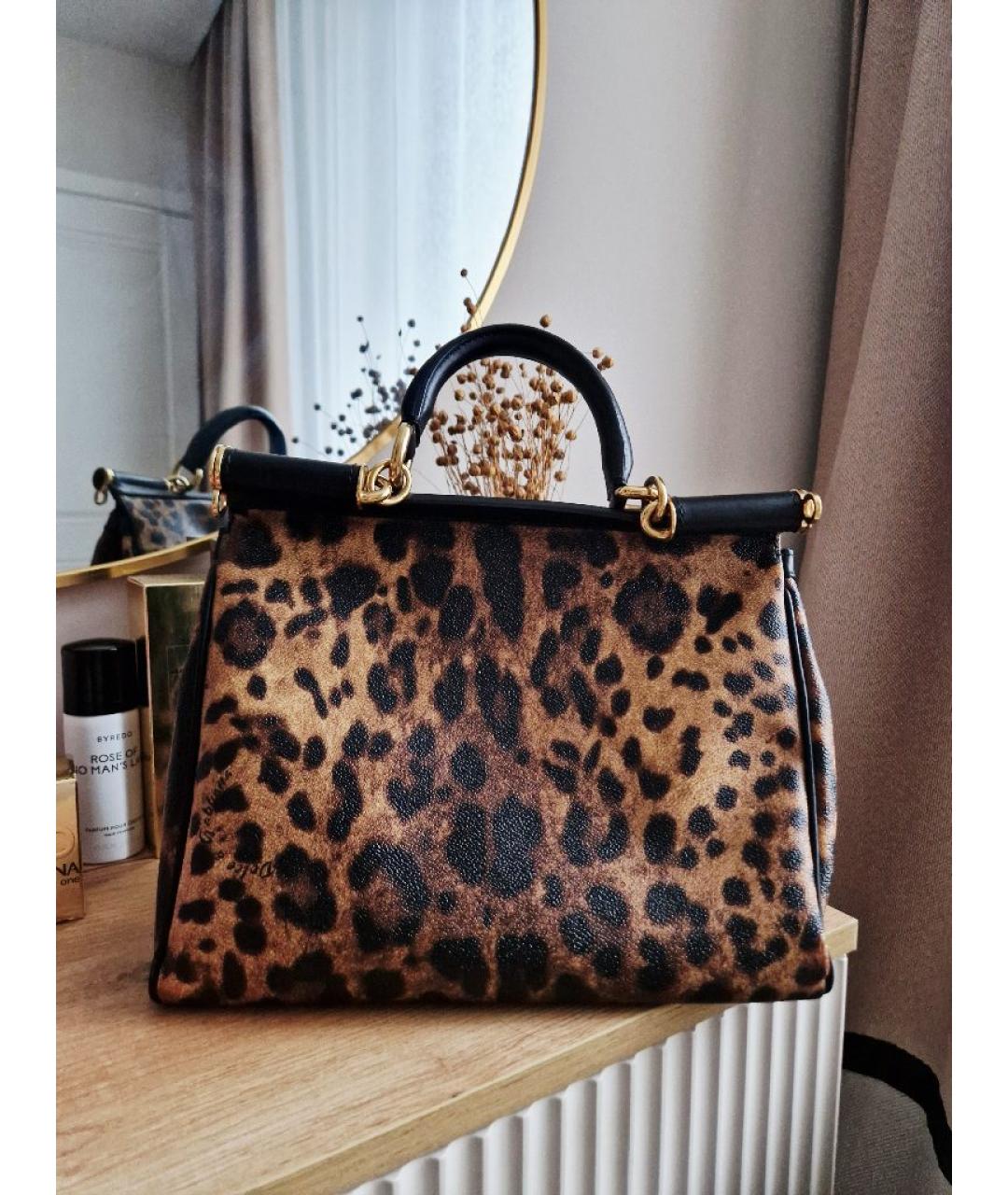 DOLCE&GABBANA Мульти кожаная сумка с короткими ручками, фото 3