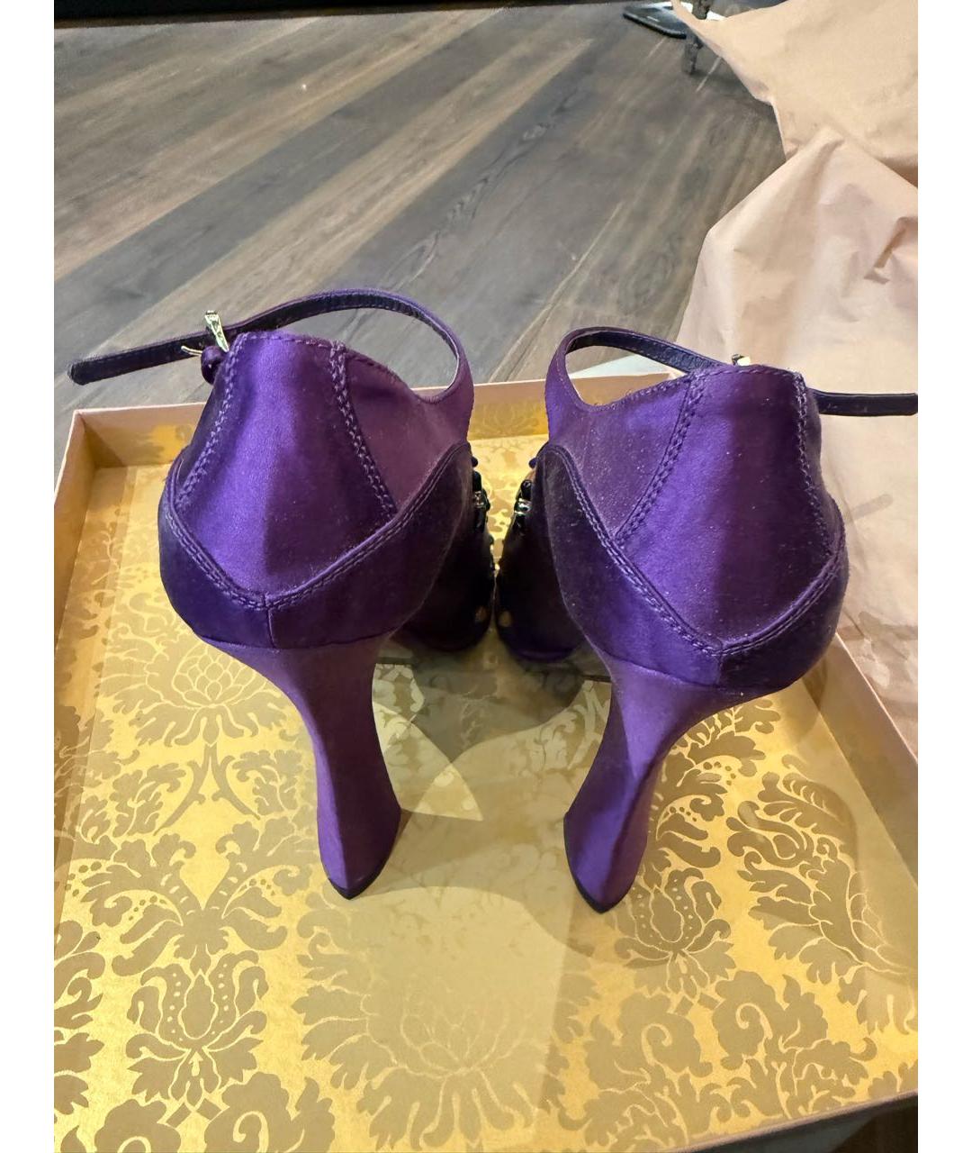 PRADA Фиолетовые текстильные туфли, фото 3