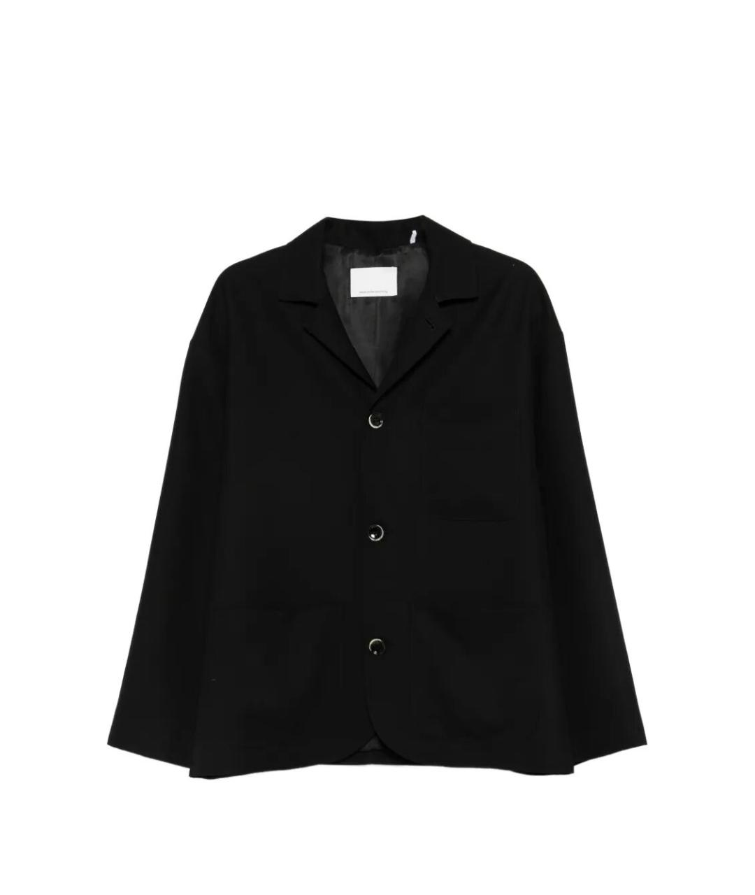 NINE IN THE MORNING Черный шерстяной пиджак, фото 1