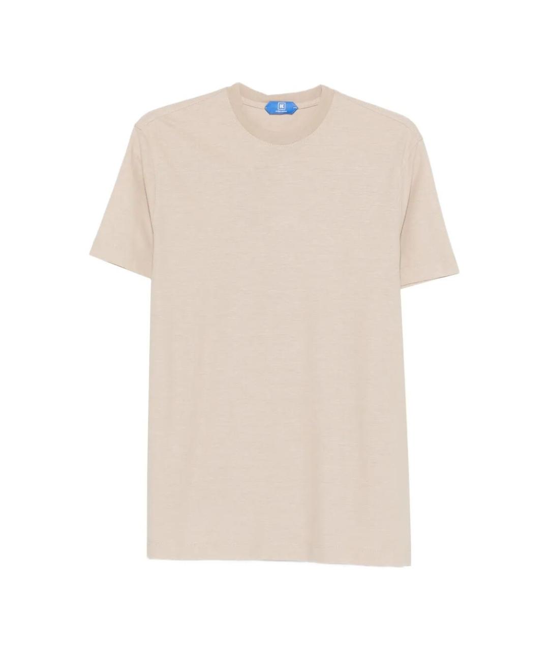 KIRED Бежевая хлопковая футболка, фото 1