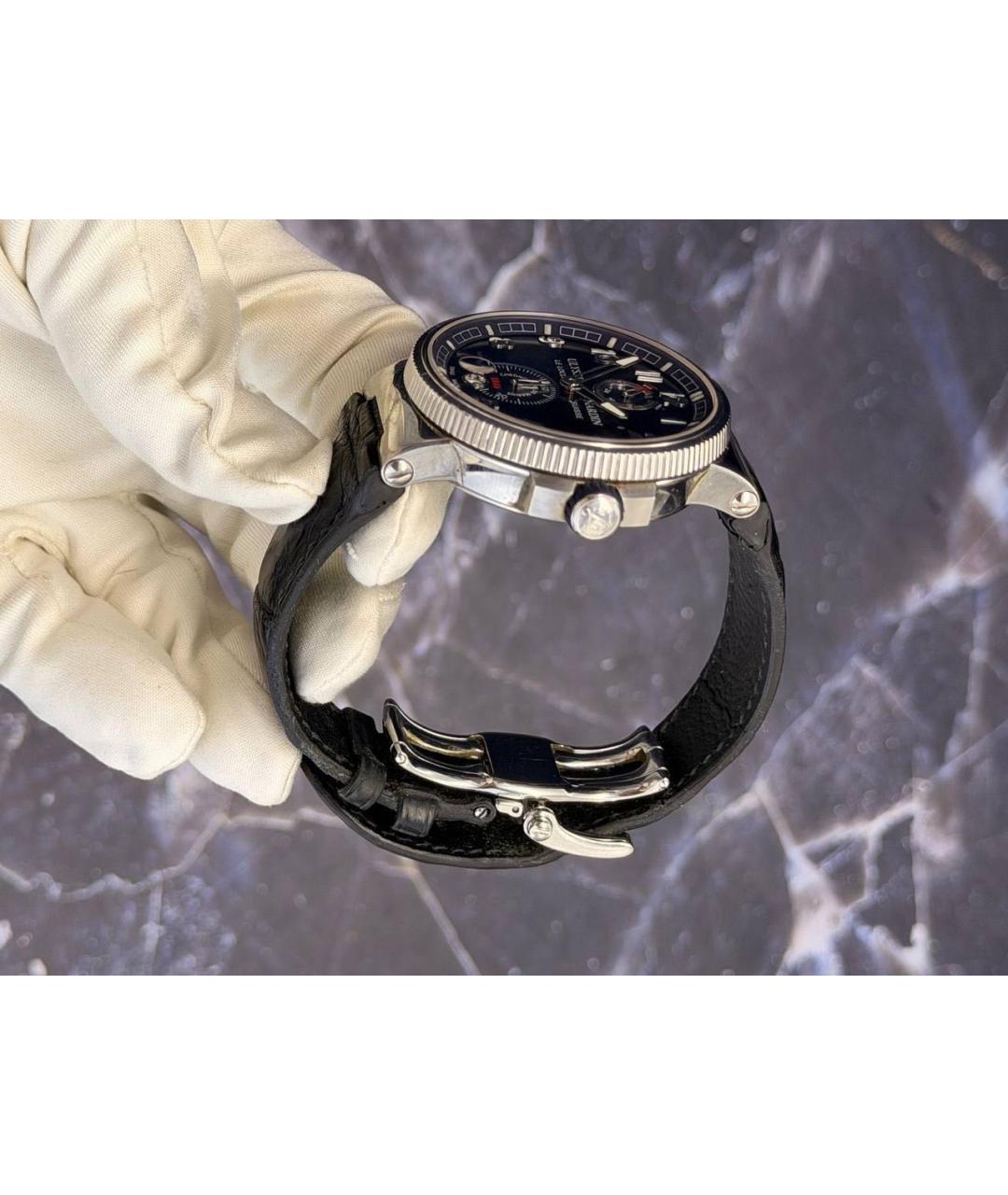 Ulysse Nardin Синие стальные часы, фото 4