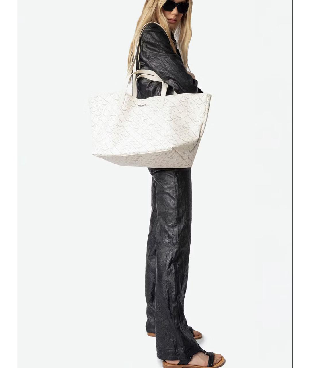 ZADIG & VOLTAIRE Белая сумка тоут из искусственной кожи, фото 2
