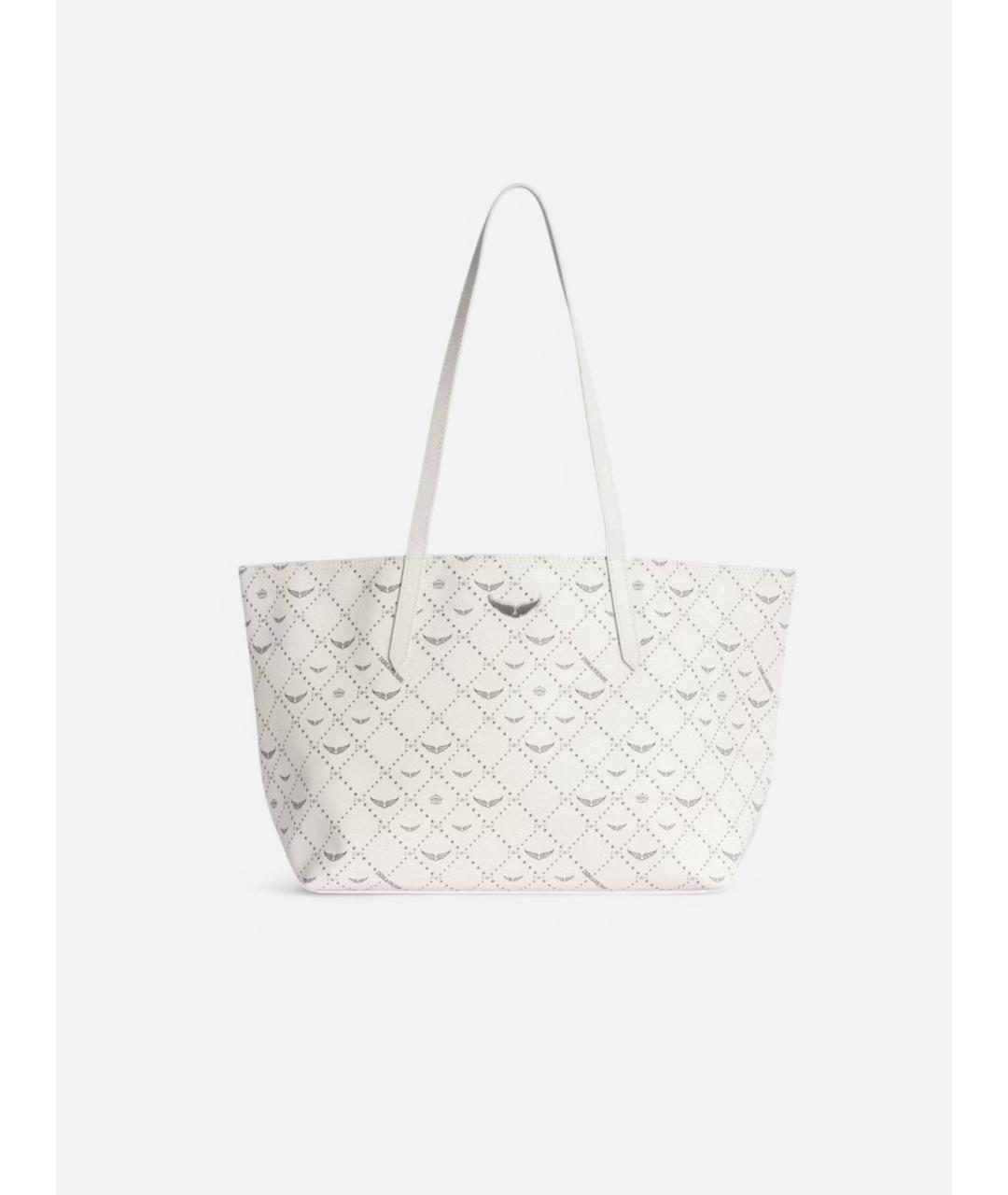 ZADIG & VOLTAIRE Белая сумка тоут из искусственной кожи, фото 7