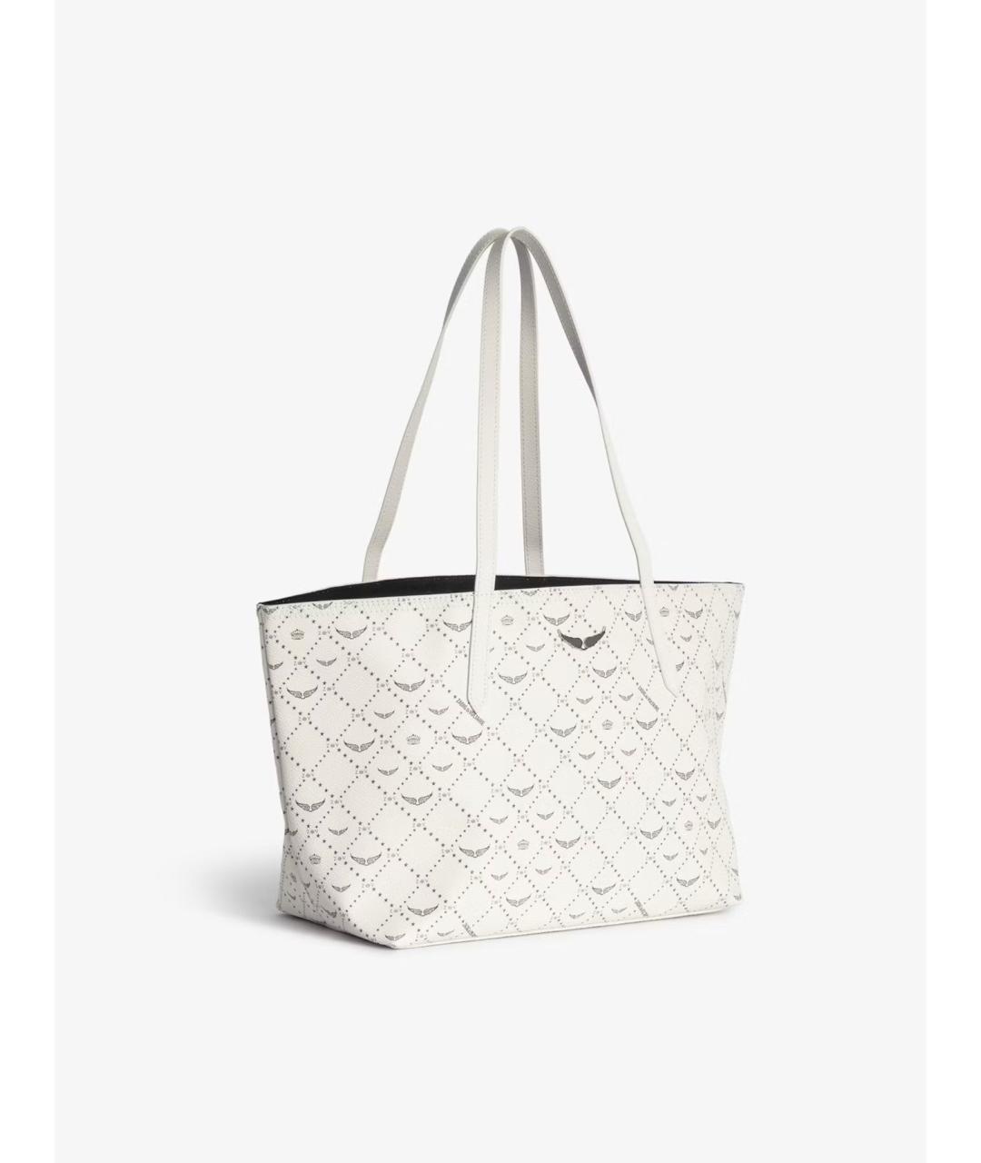 ZADIG & VOLTAIRE Белая сумка тоут из искусственной кожи, фото 5