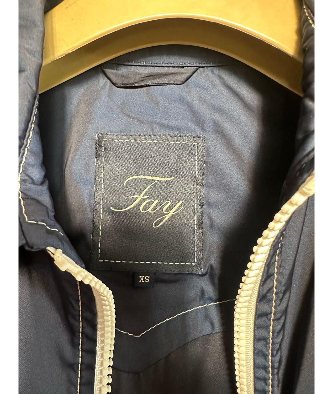 FAY Синяя полиэстеровая куртка, фото 7