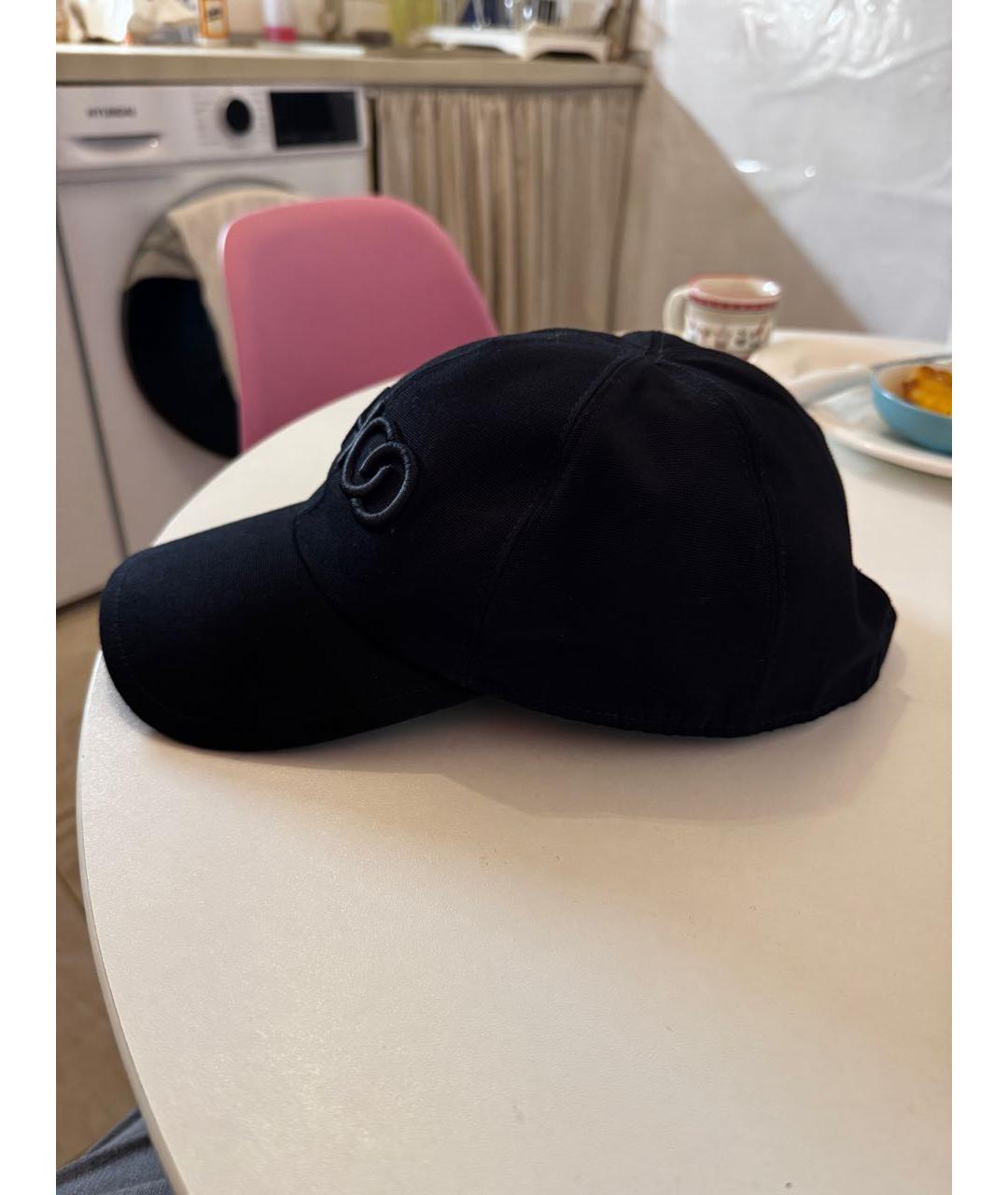 JIMMY CHOO Черная хлопковая кепка, фото 3