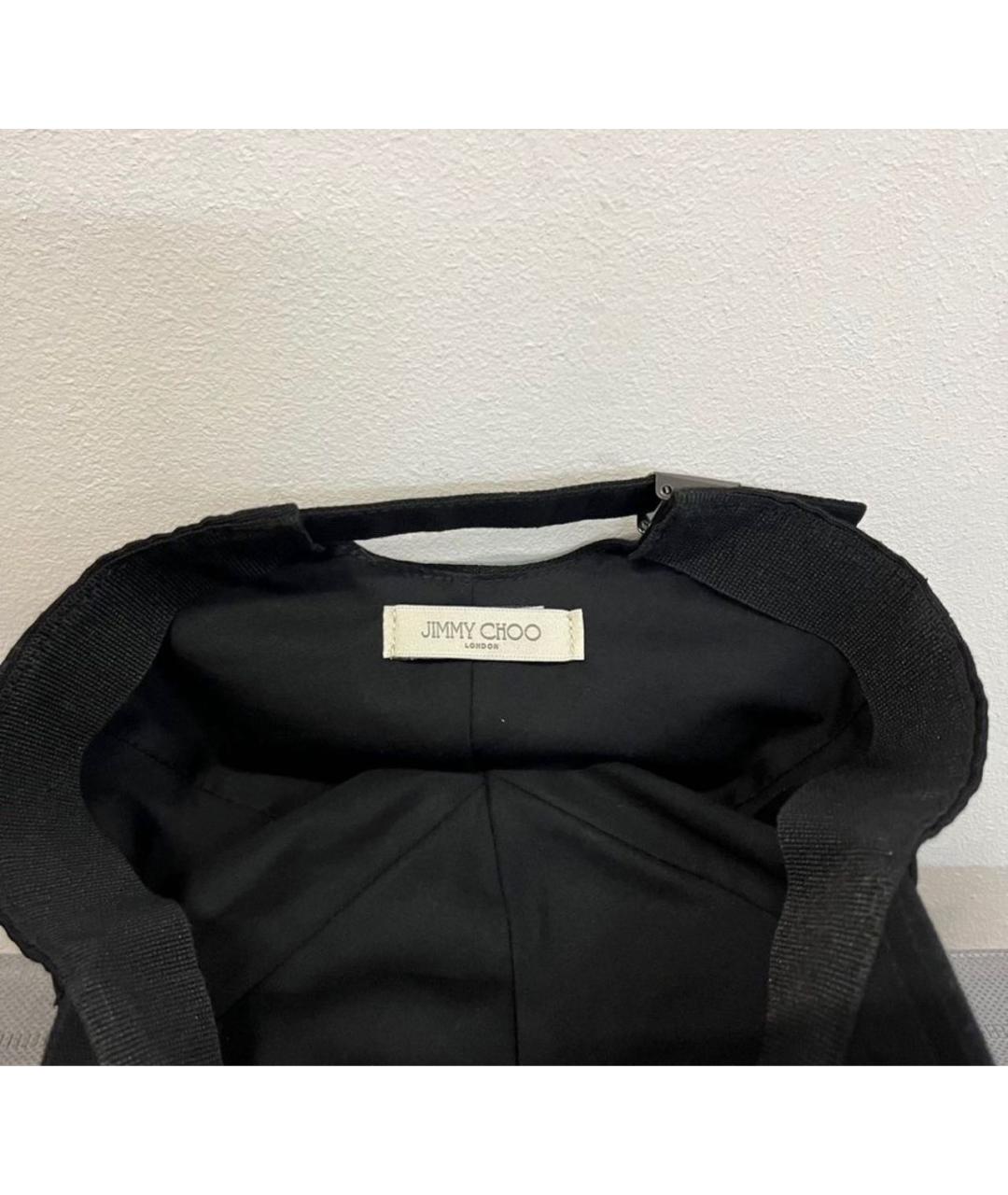 JIMMY CHOO Черная хлопковая кепка, фото 5