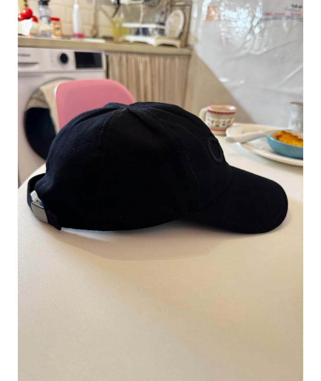 JIMMY CHOO Черная хлопковая кепка, фото 2