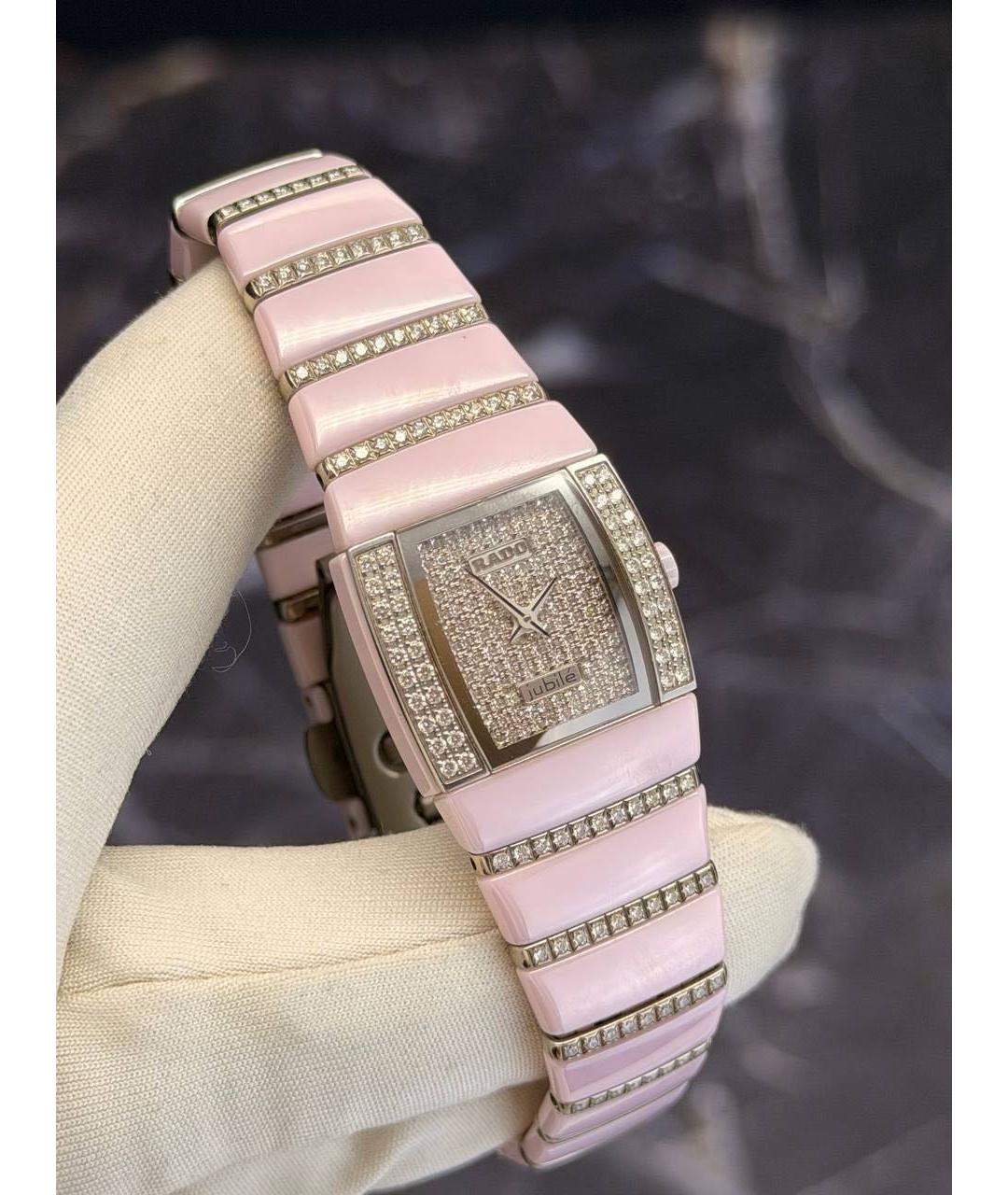 RADO Розовые керамические часы, фото 2