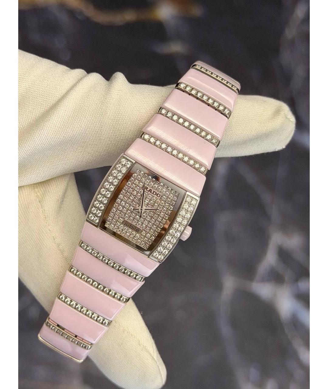 RADO Розовые керамические часы, фото 9