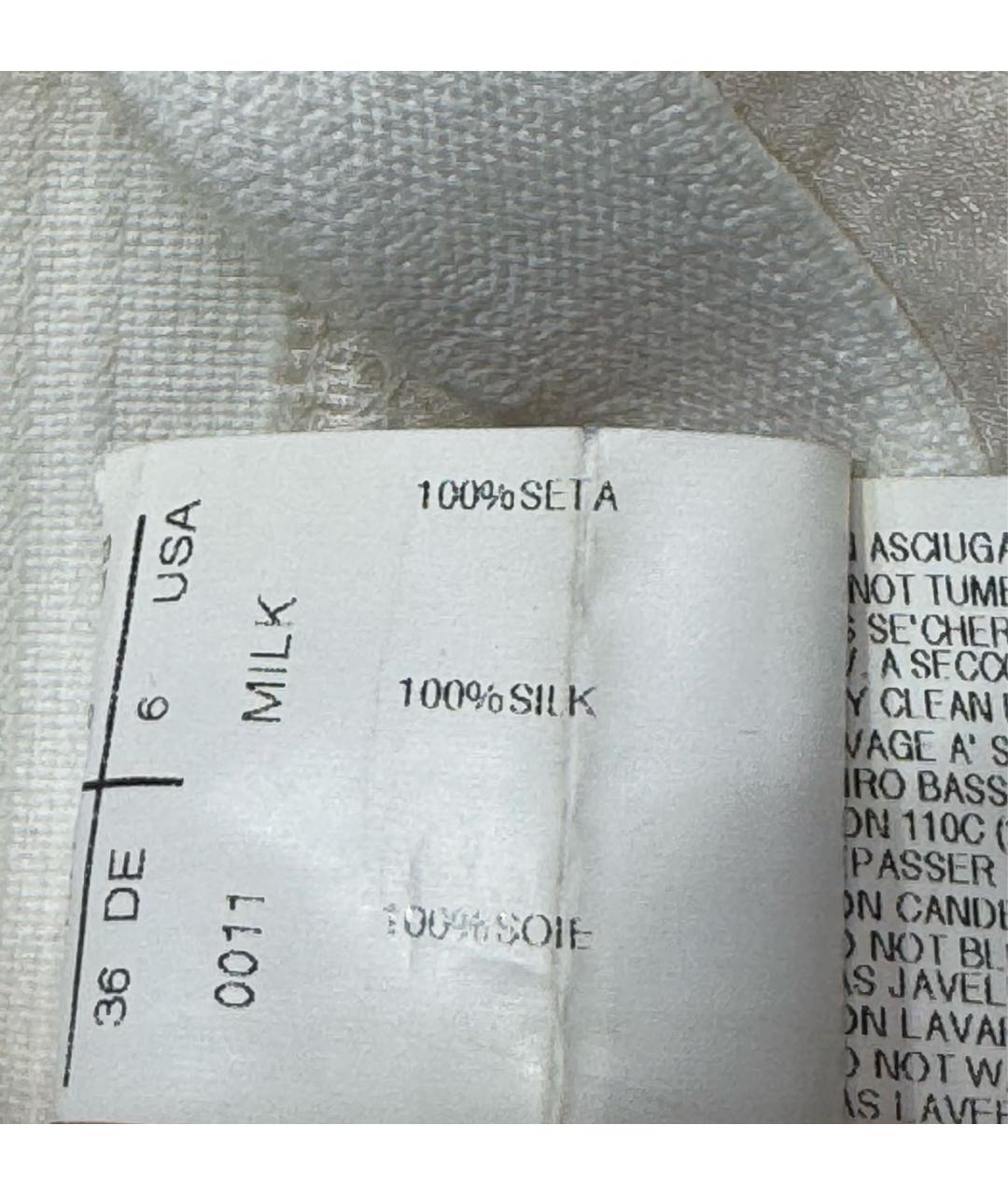 RICK OWENS Бежевая шелковая юбка мини, фото 4