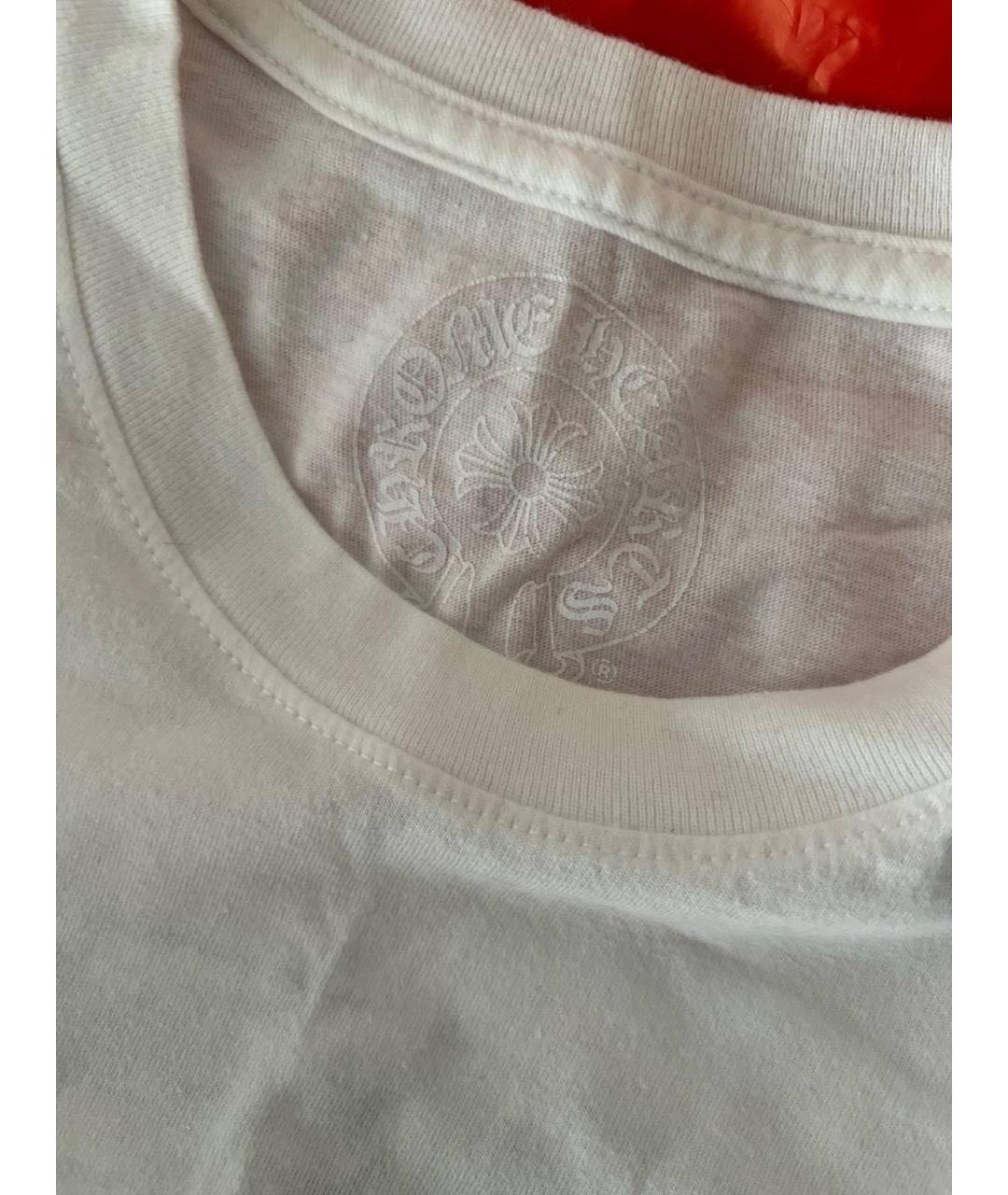 CHROME HEARTS Белая хлопковая футболка, фото 3