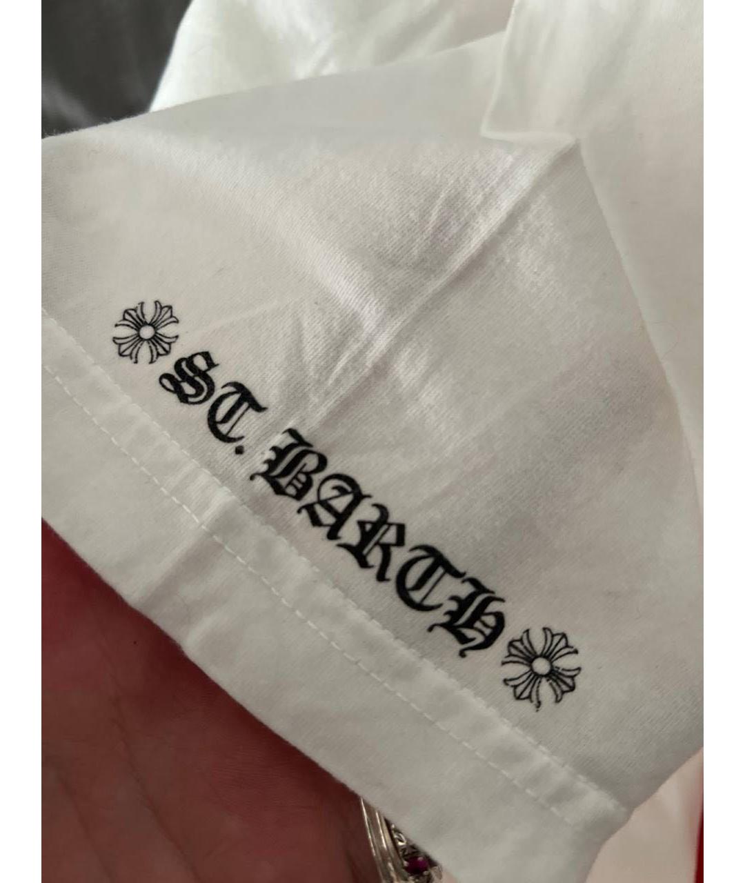 CHROME HEARTS Белая хлопковая футболка, фото 4