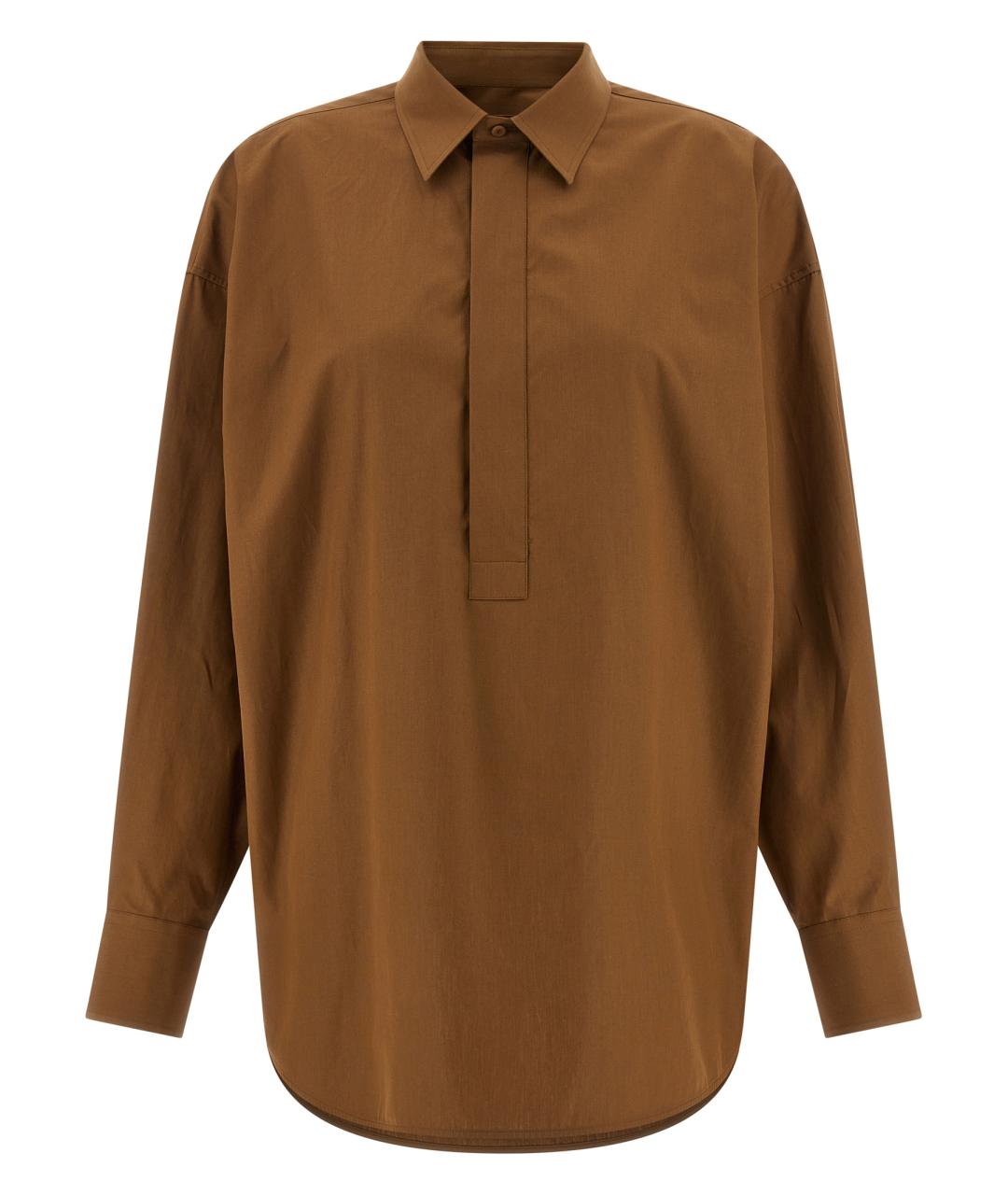 ARMARIUM Коричневая хлопковая рубашка, фото 1