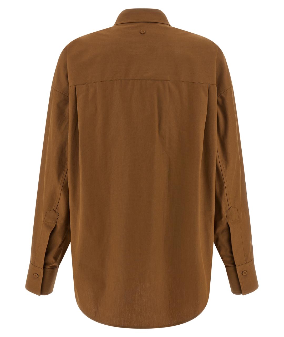 ARMARIUM Коричневая хлопковая рубашка, фото 2
