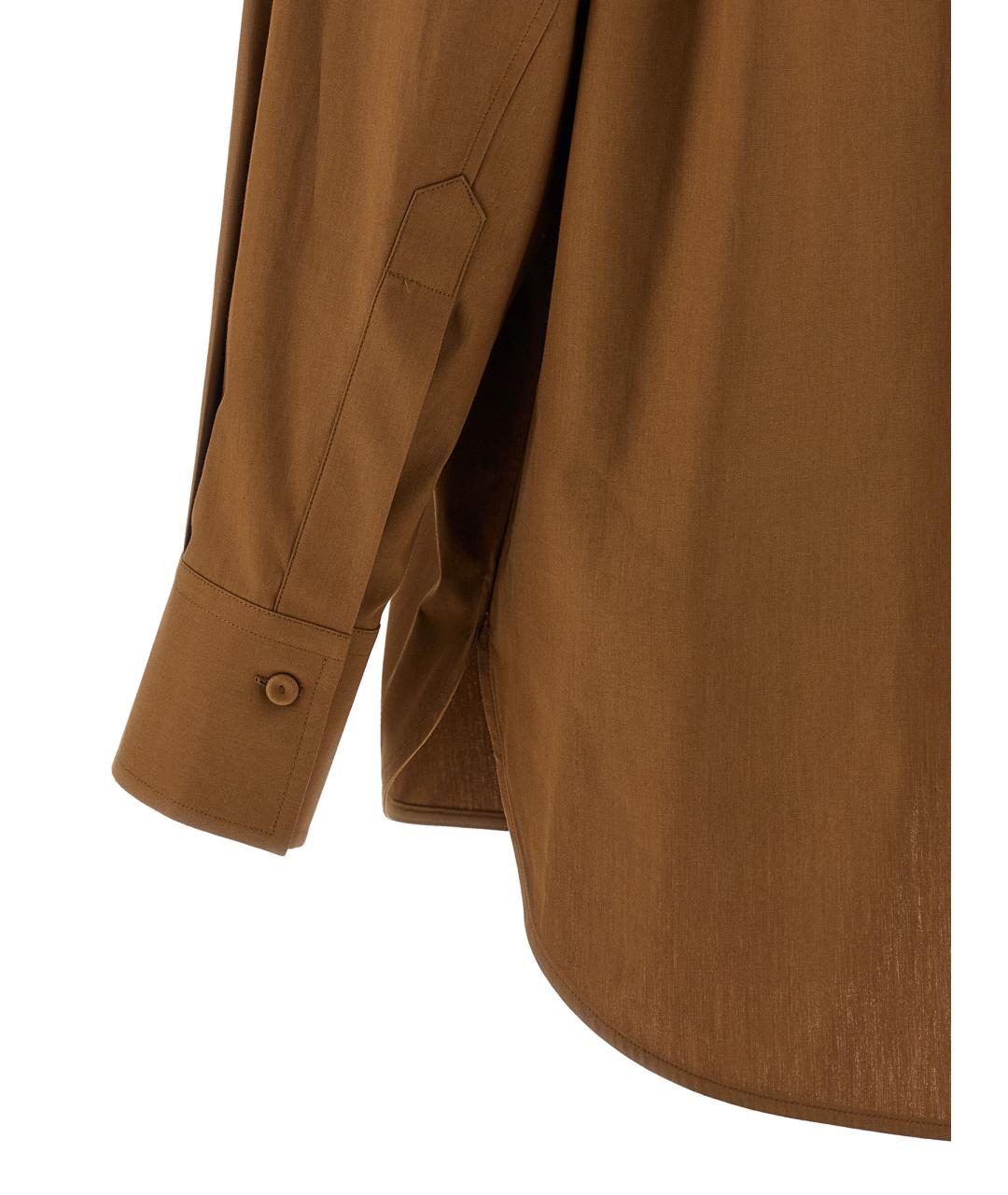 ARMARIUM Коричневая хлопковая рубашка, фото 4