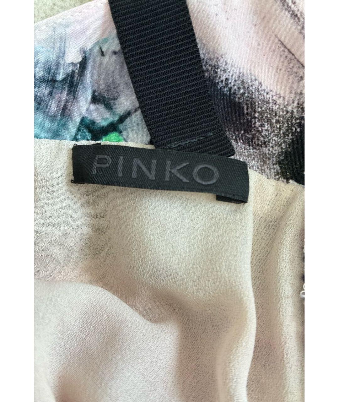 PINKO Розовое шелковое коктейльное платье, фото 3